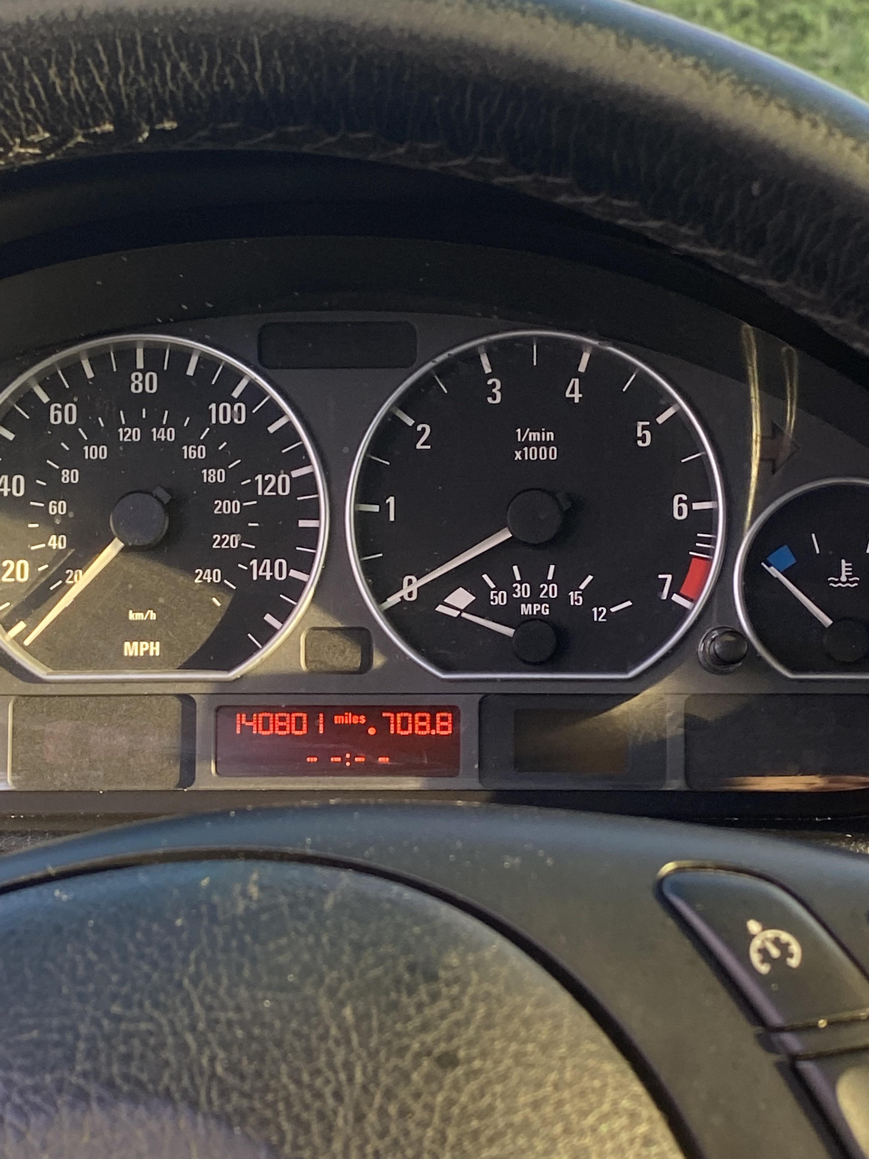 I checked a 330i 2001 today and i saw that you can see if theres been