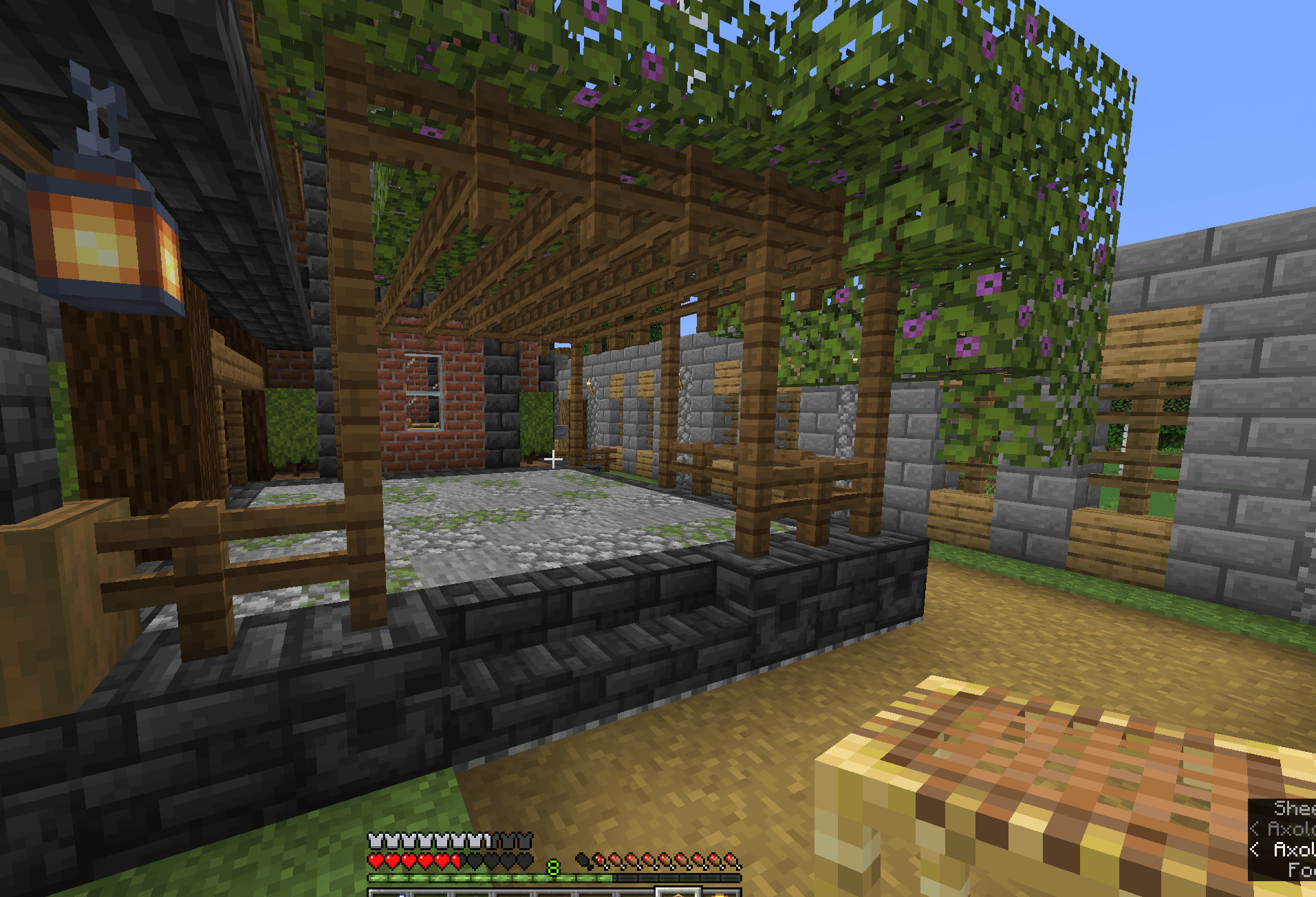 I need some ideas of what to put in my terraced patio, Im at a loss