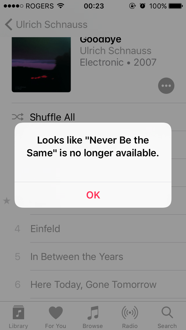 My alarm didn't go off this morning. Turns out it's because Apple Music