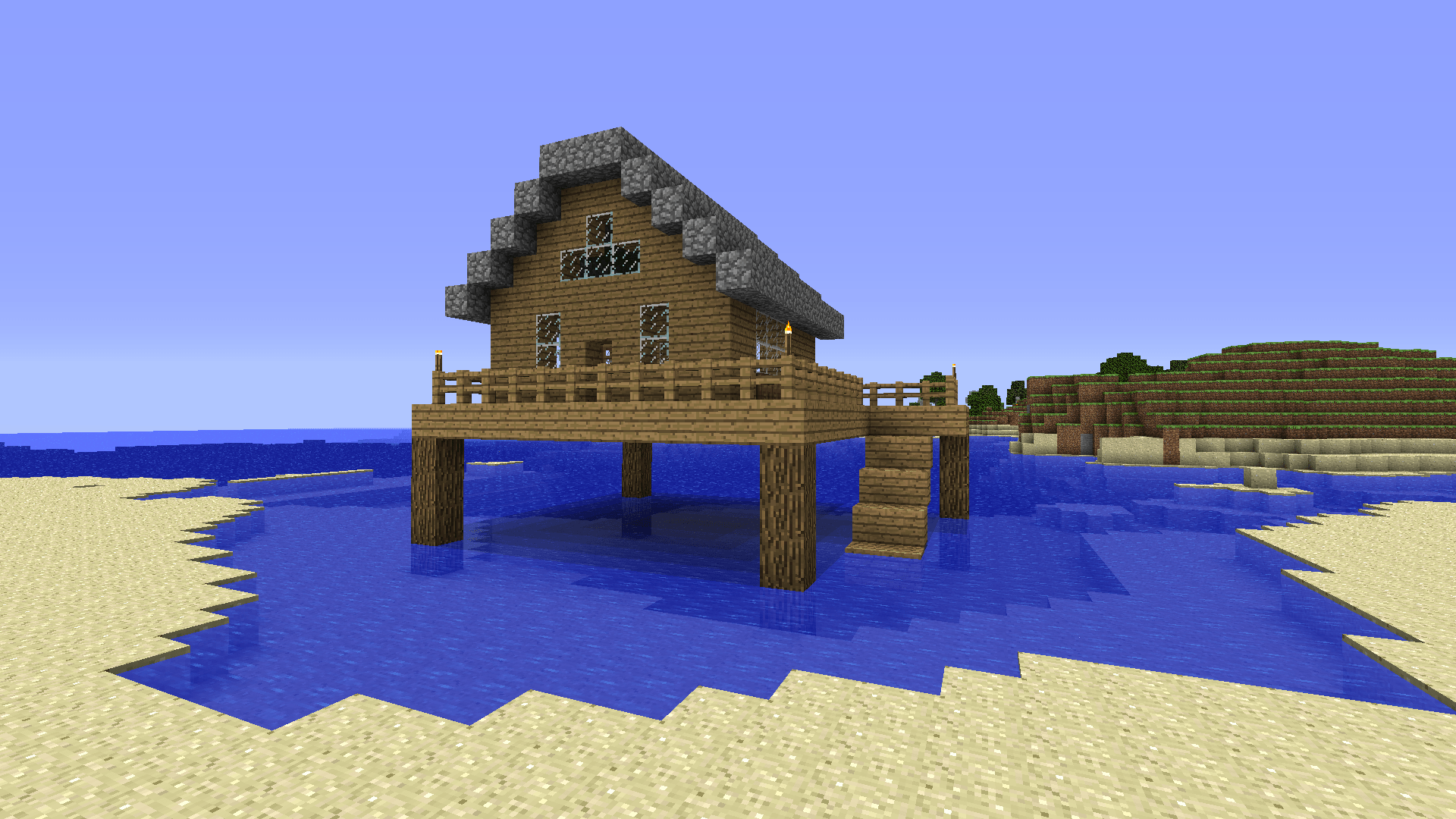 Minecraft Beach House On Stilts