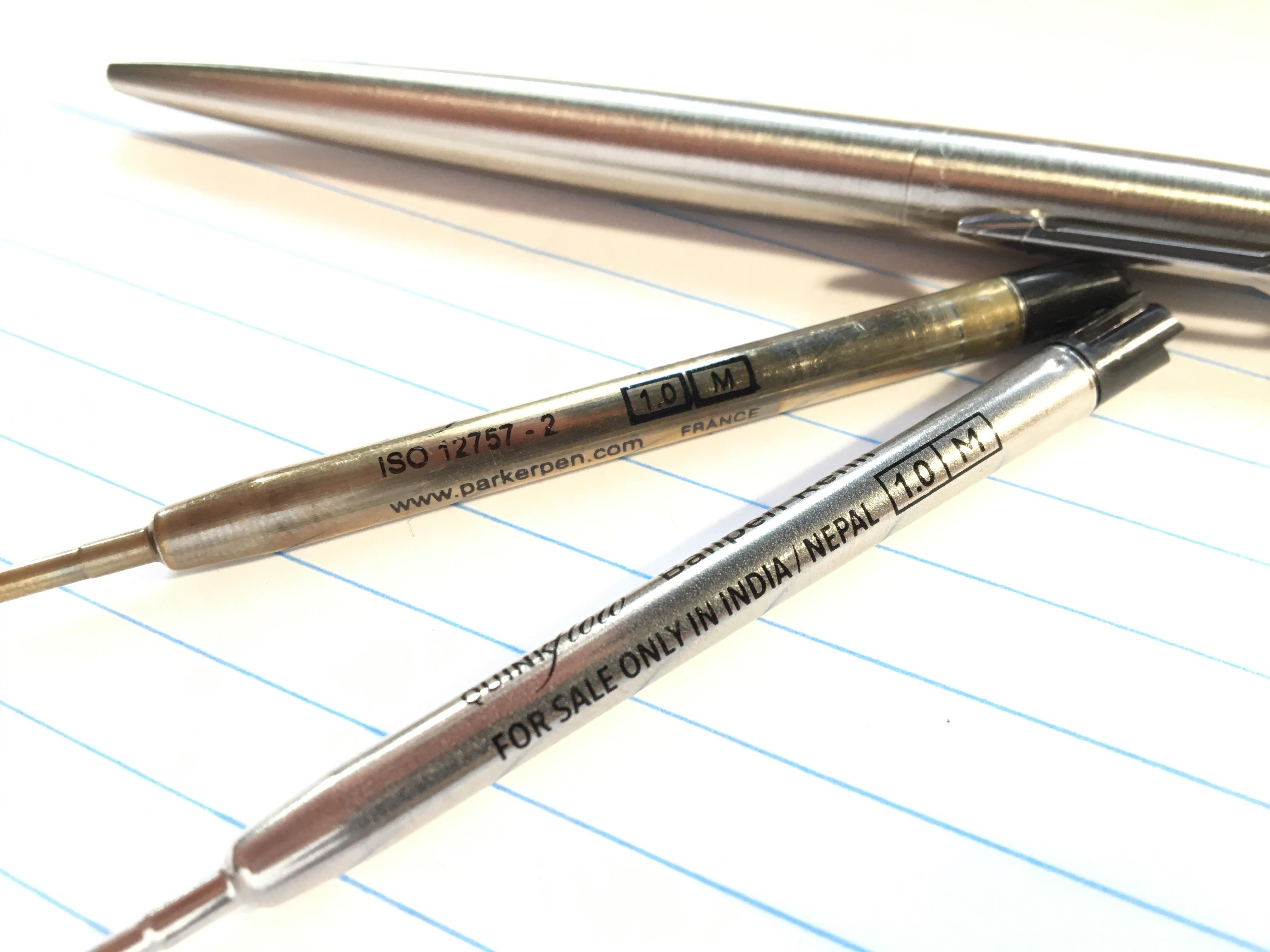 Ordered Parker Pen refills on Amazon. (USA) Received ones labeled, “FOR SALE ONLY IN INDIA/NEPAL