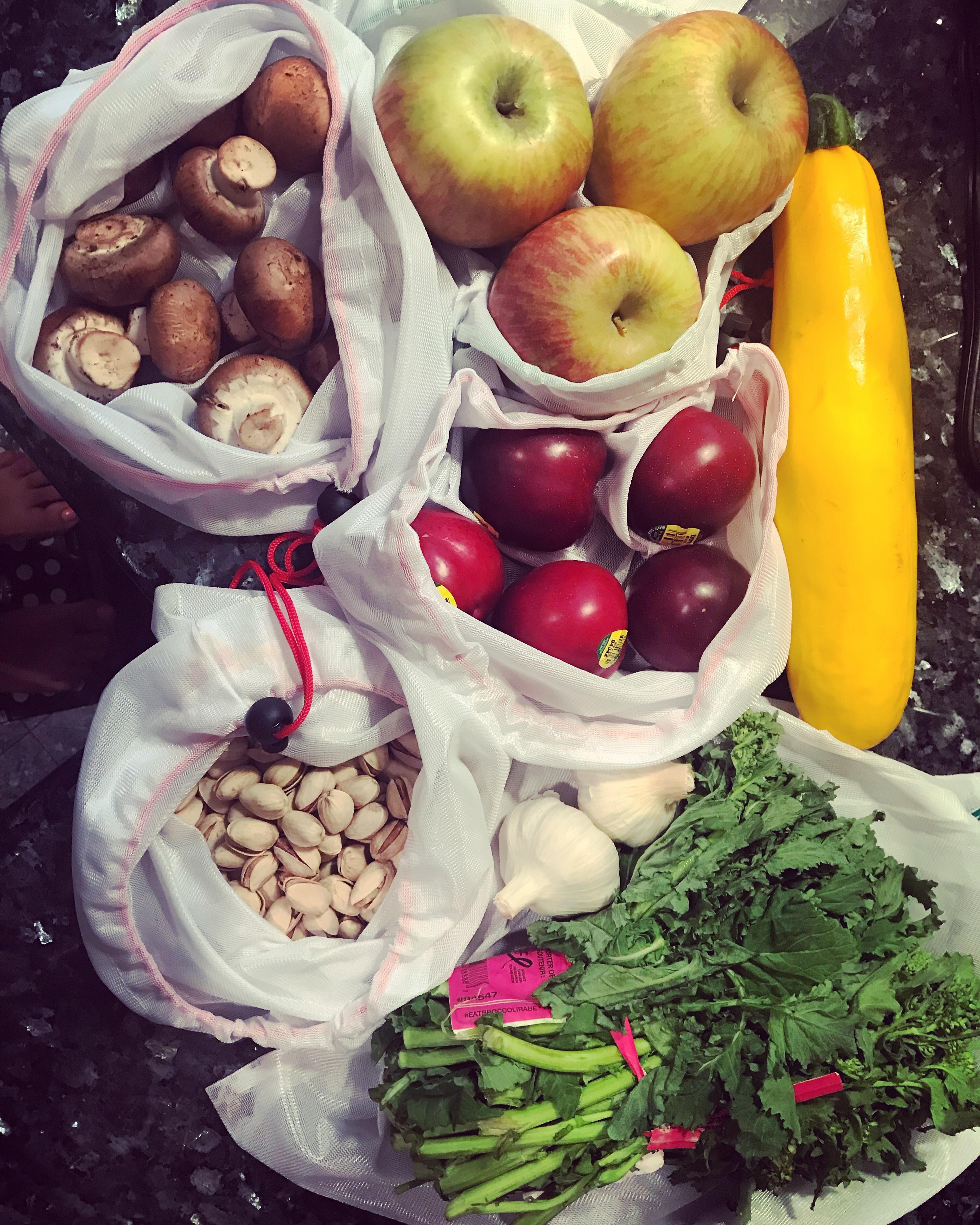 Plastic free grocery haul this morning, very colorful. r/ZeroWaste