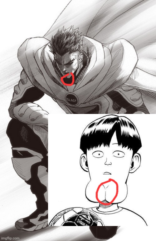 Guys, Ball Chinned Kid is Blast. (Explanation in comments) r/OnePunchMan