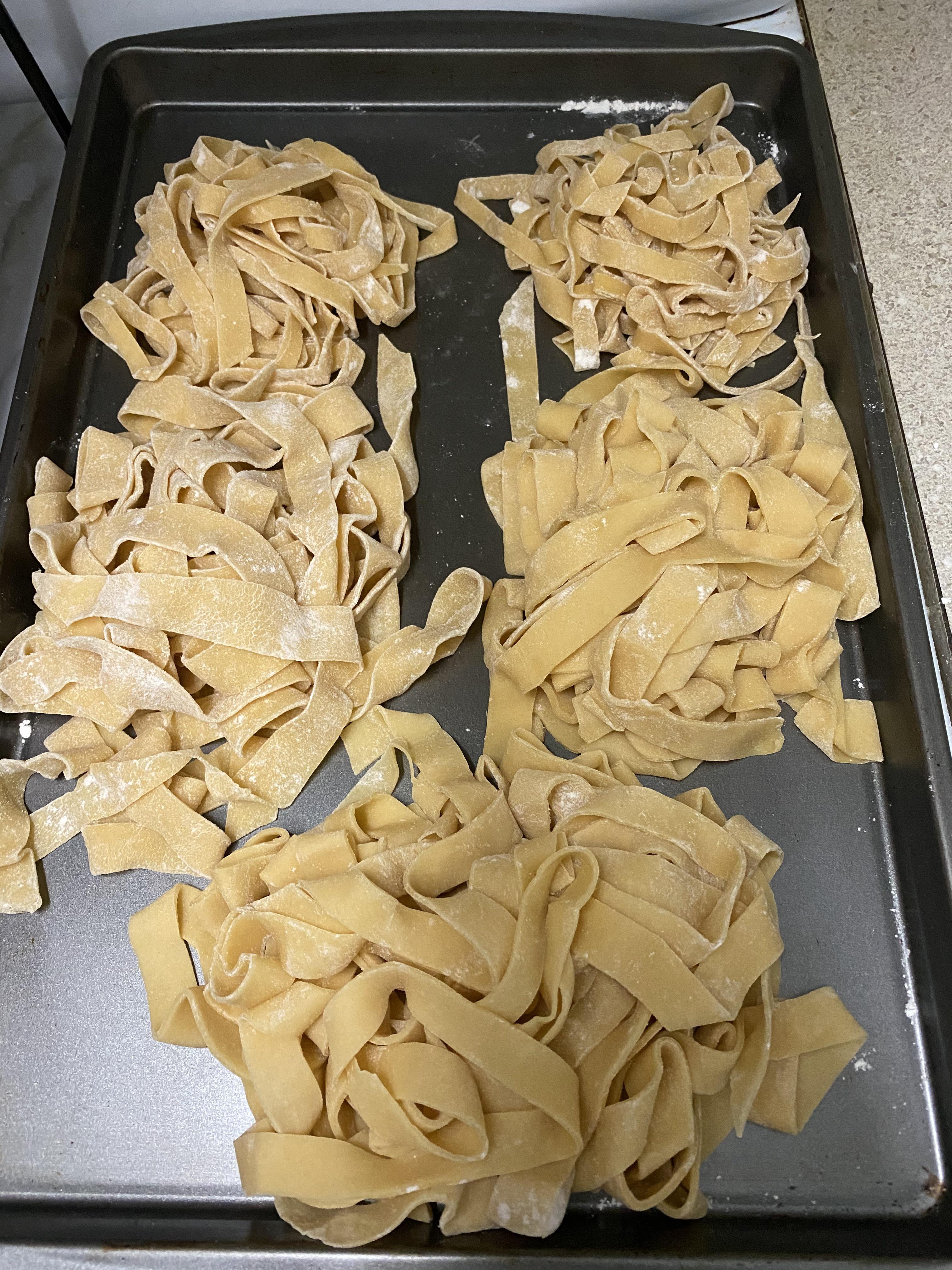 My first attempt at homemade pasta (no machine) r/pasta