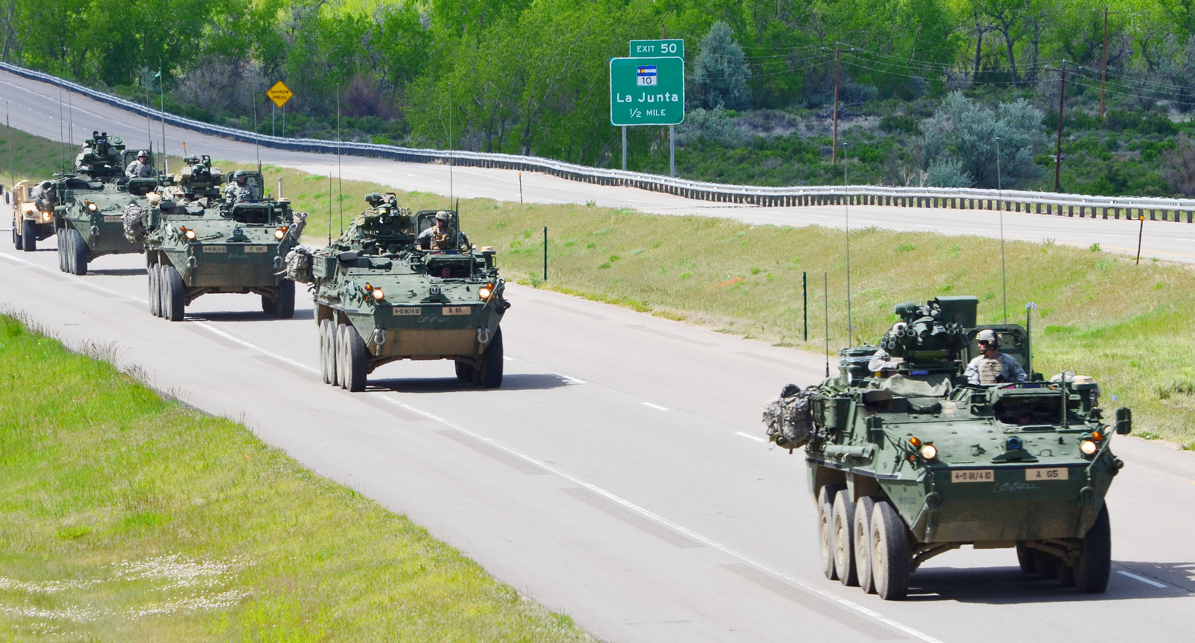 Man I keep finding military vehicles in the highway. Colorado any