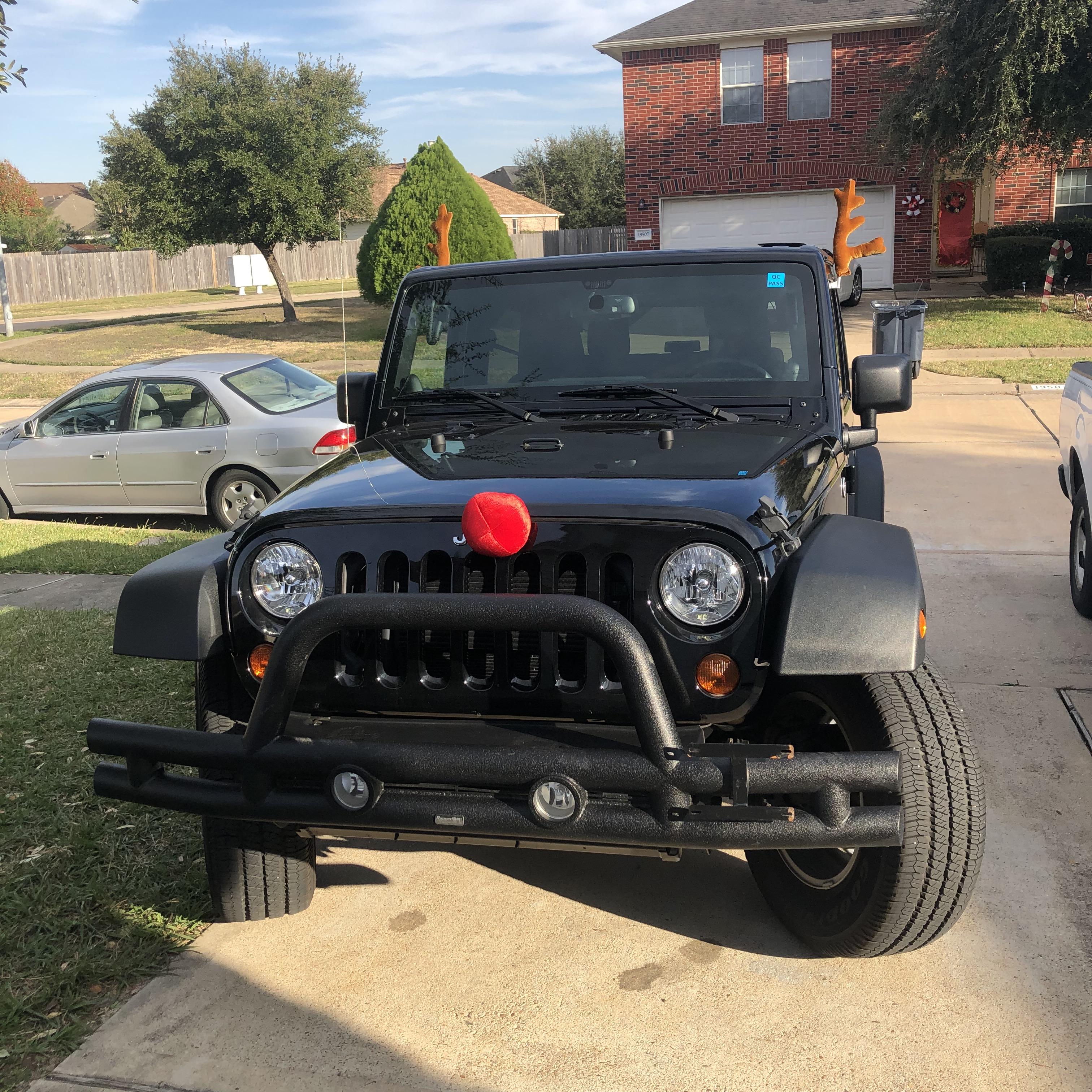 Bought my first jeep today and had to make it a little festive. Jeep