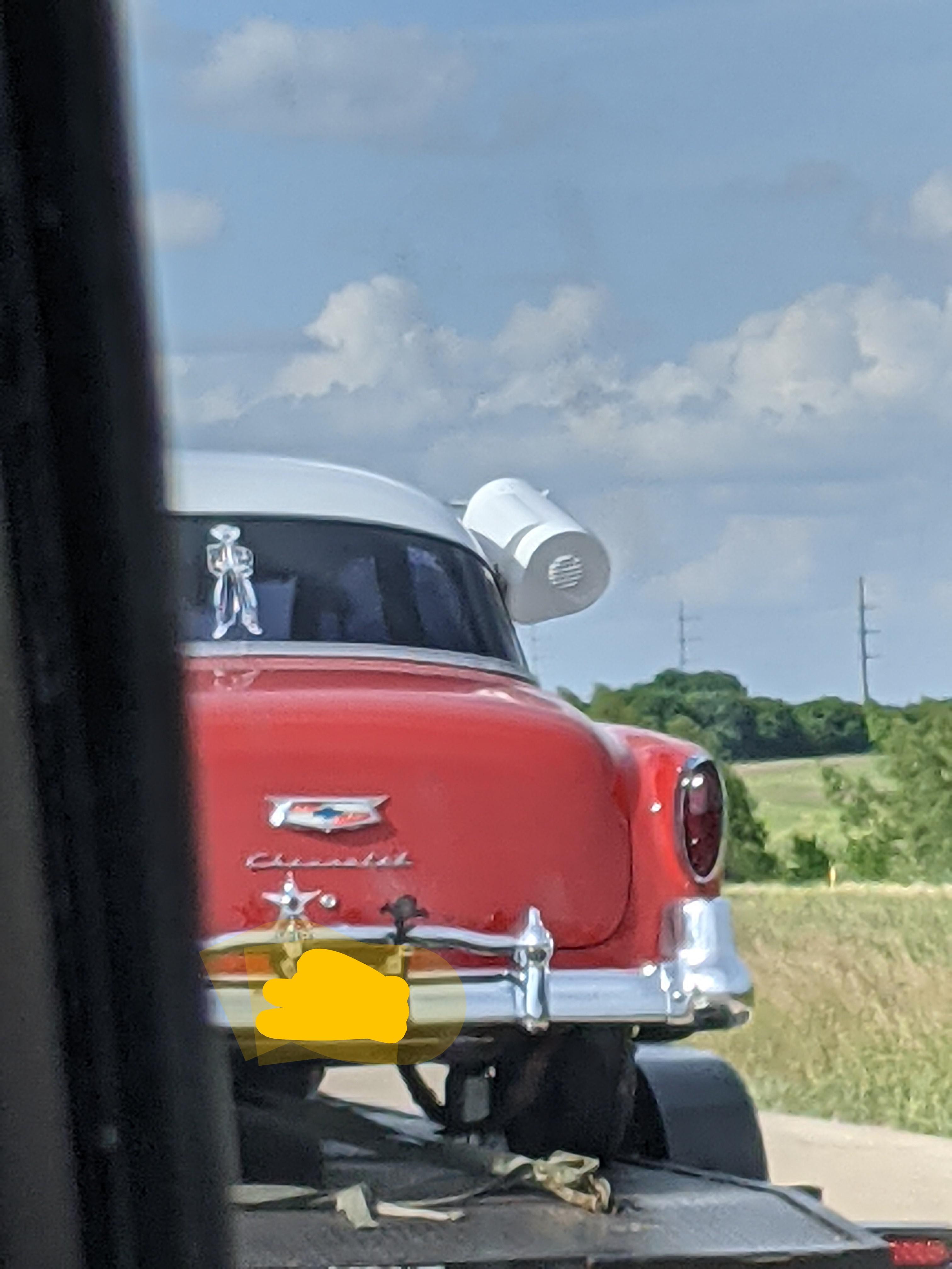 What is this piece on the side of a vintage car. It was being trailer