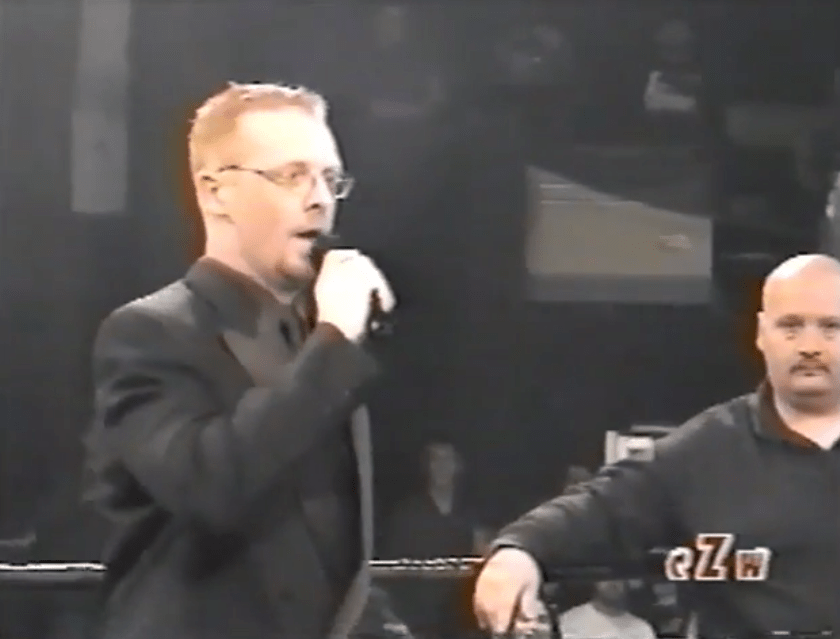 What was the name of the CZW ring announcer in 2001? r/CZW