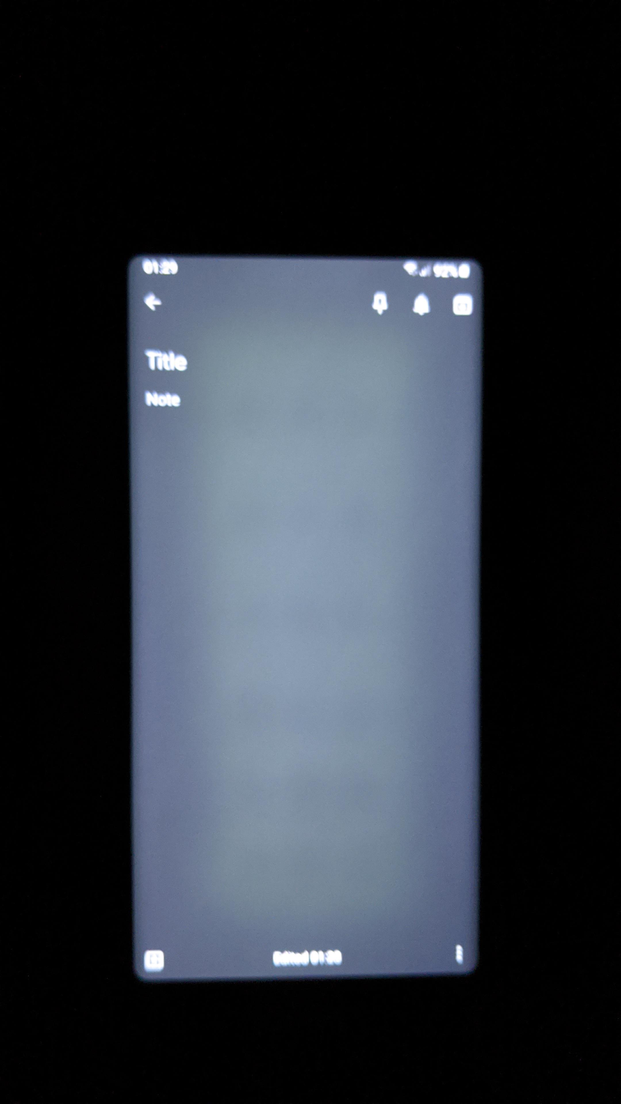 It's it me or does my note 9 have some kind of screen burn down the