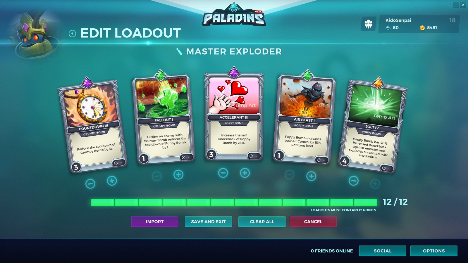 Bomb King "Master Exploder Build" Paladins