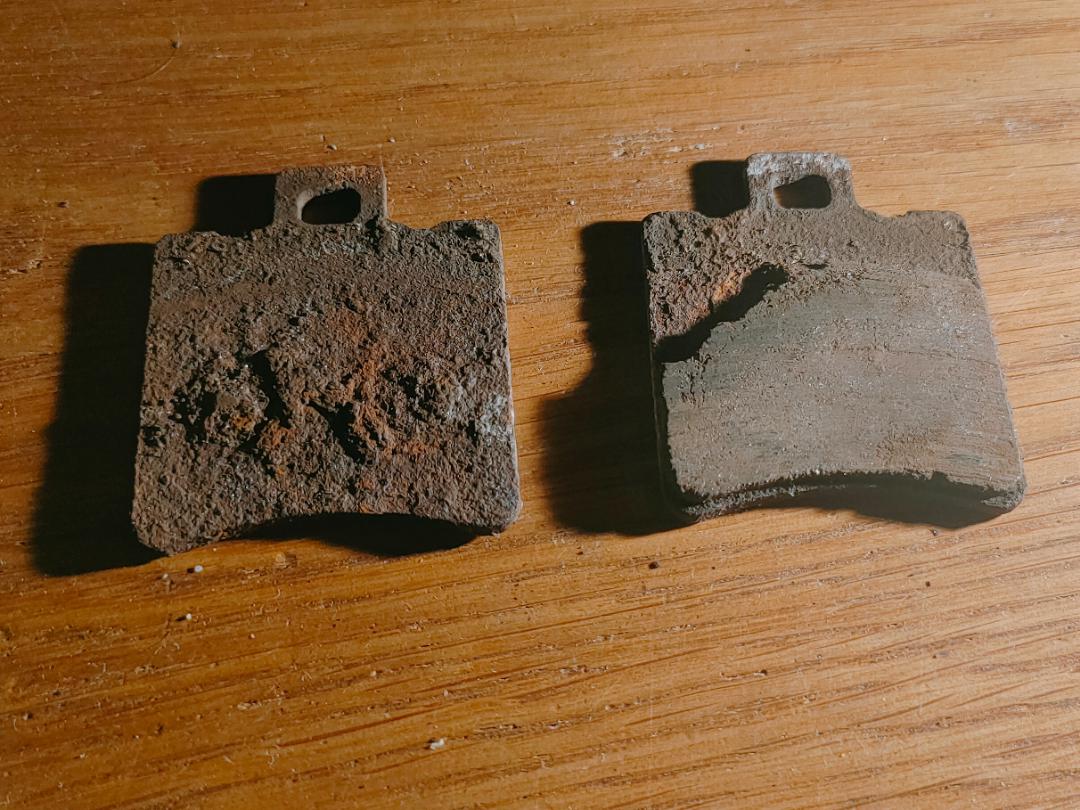 bought a used scooter to repair and the brakes made a weird crunching