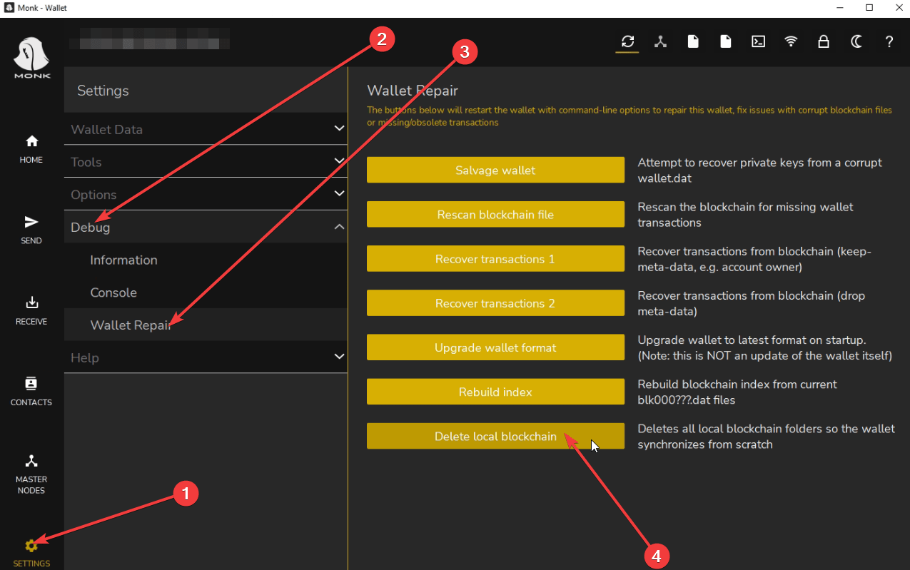How to repair your Maria wallet (1 of the options) r/mariacoin