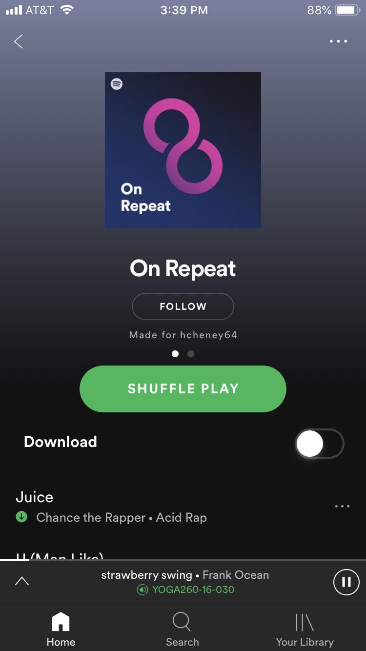 Spotify noticed I played Juice on repeat r/ChanceTheRapper