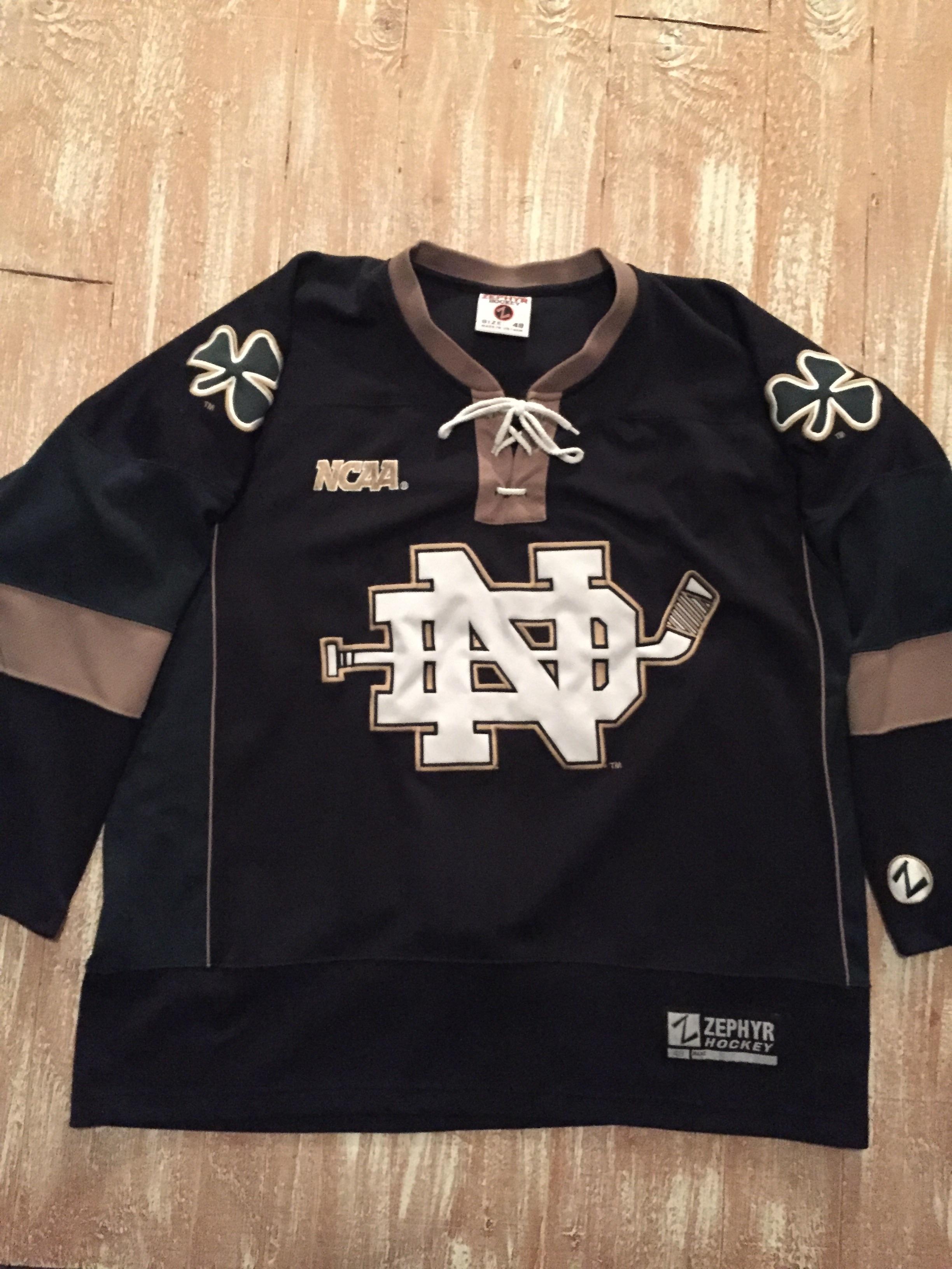 Vintage Notre Dame Jersey needs a new home hockeyjerseys