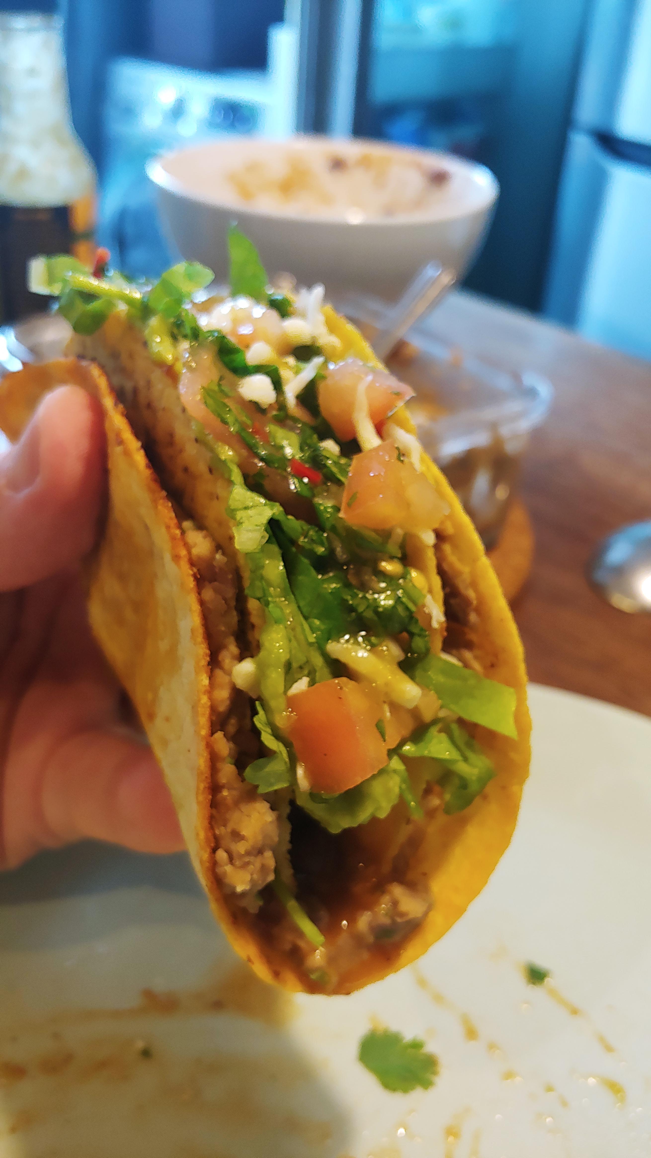 [homemade] loaded double decker tacos r/food