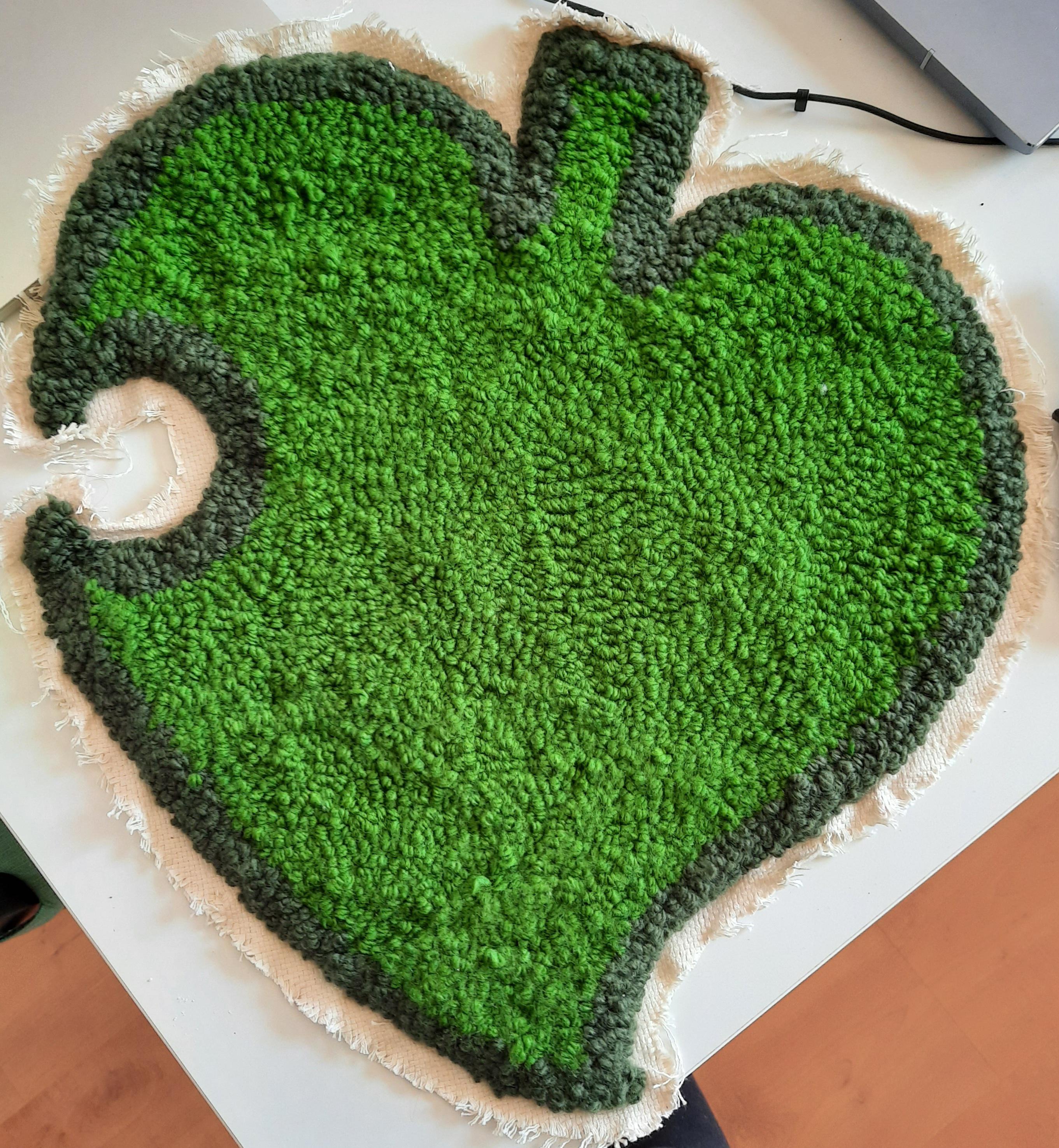 Was told to post here ). Made this rug for an Animal Crossing loving