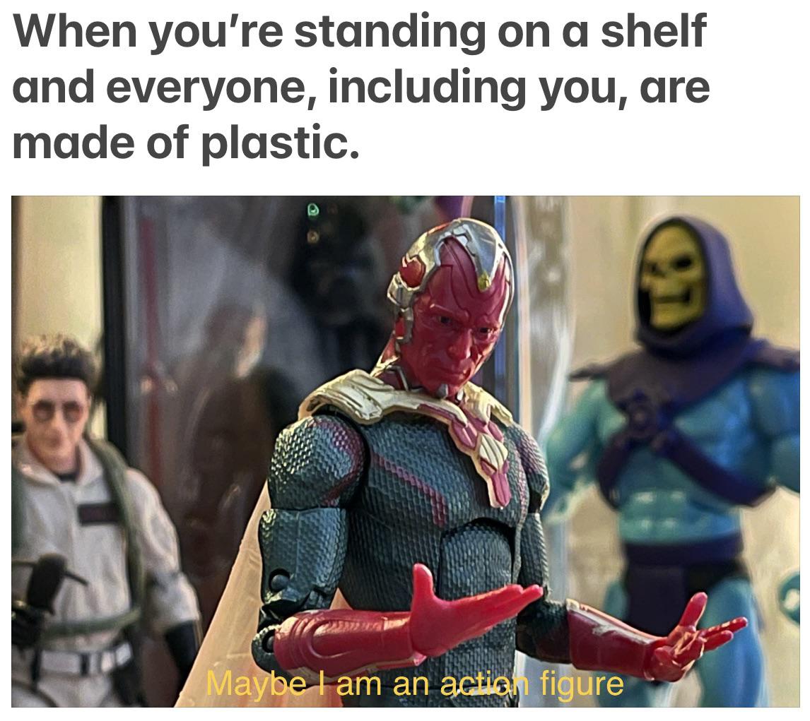 I think my new thing is recreating memes with action figures, whipped