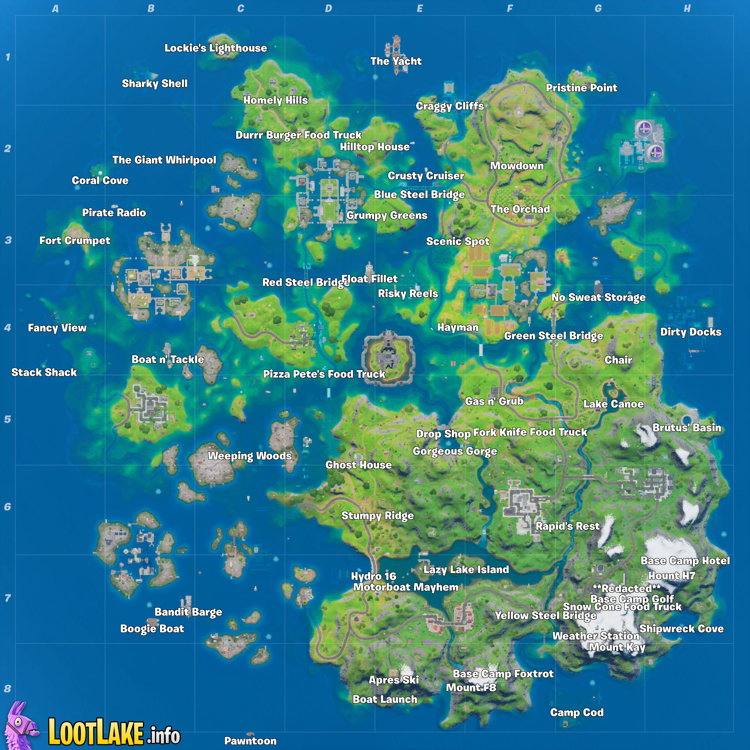 All Landmarks Fortnite