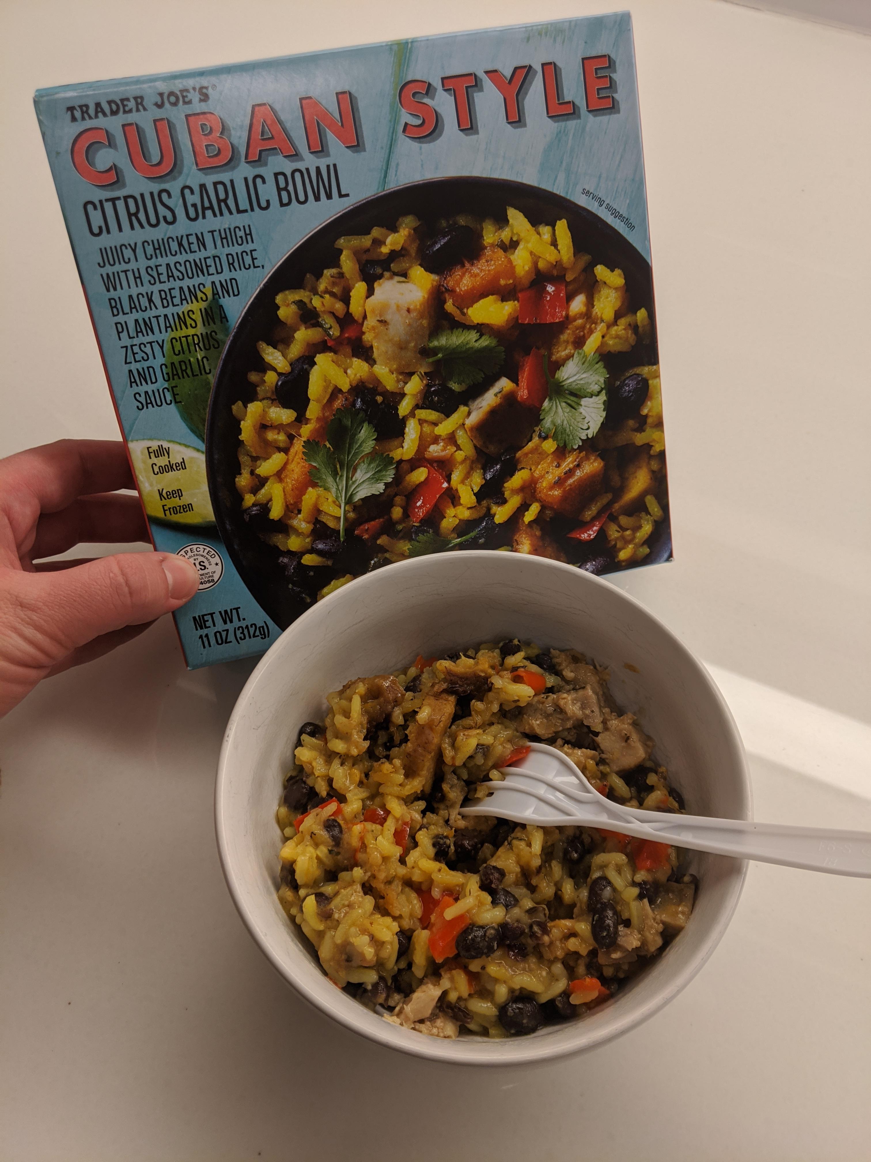Tried the Cuban Bowl wasn't a big fan traderjoes