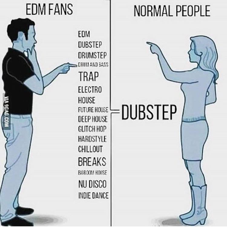 You can't listen to electronic music unless you know all of the sub