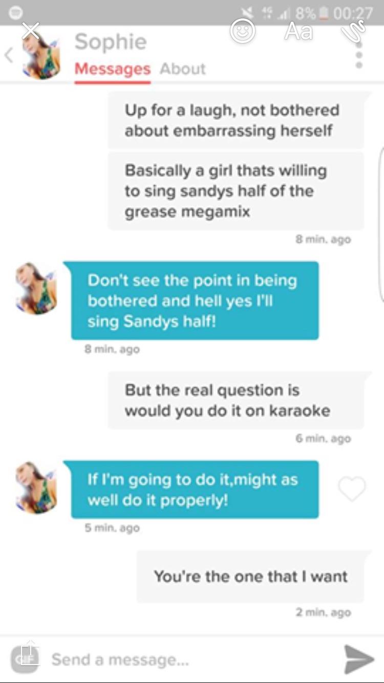The chicks'll cream for greased lightning r/Tinder