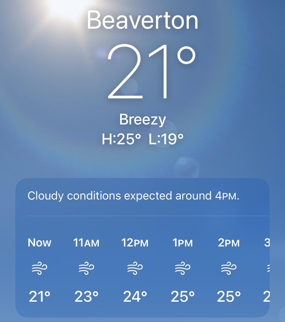 How’s everyone enjoying the “Breezy” weather? r/beaverton