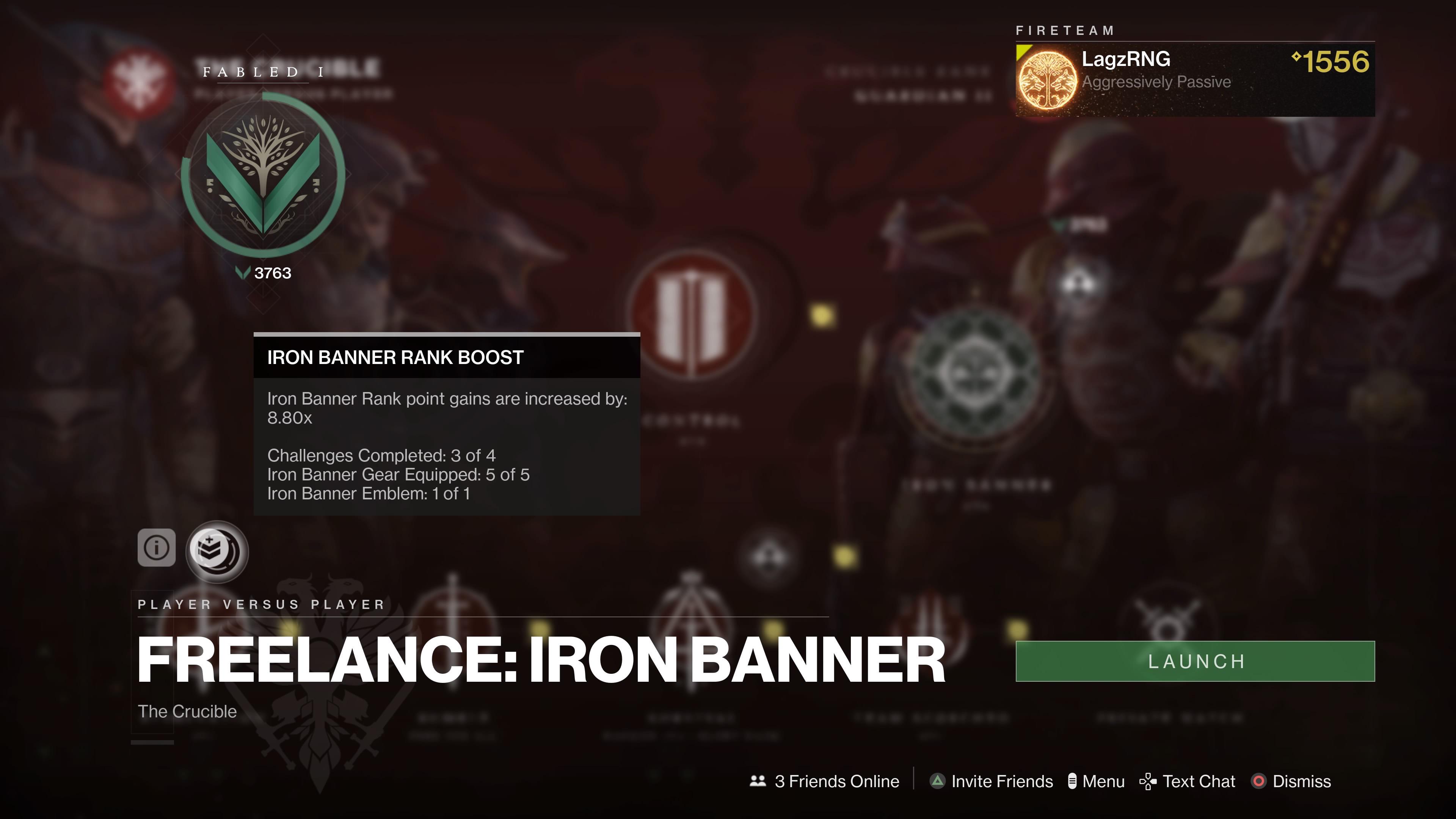 Bug with iron banner multiplier again? I have all challenges up to