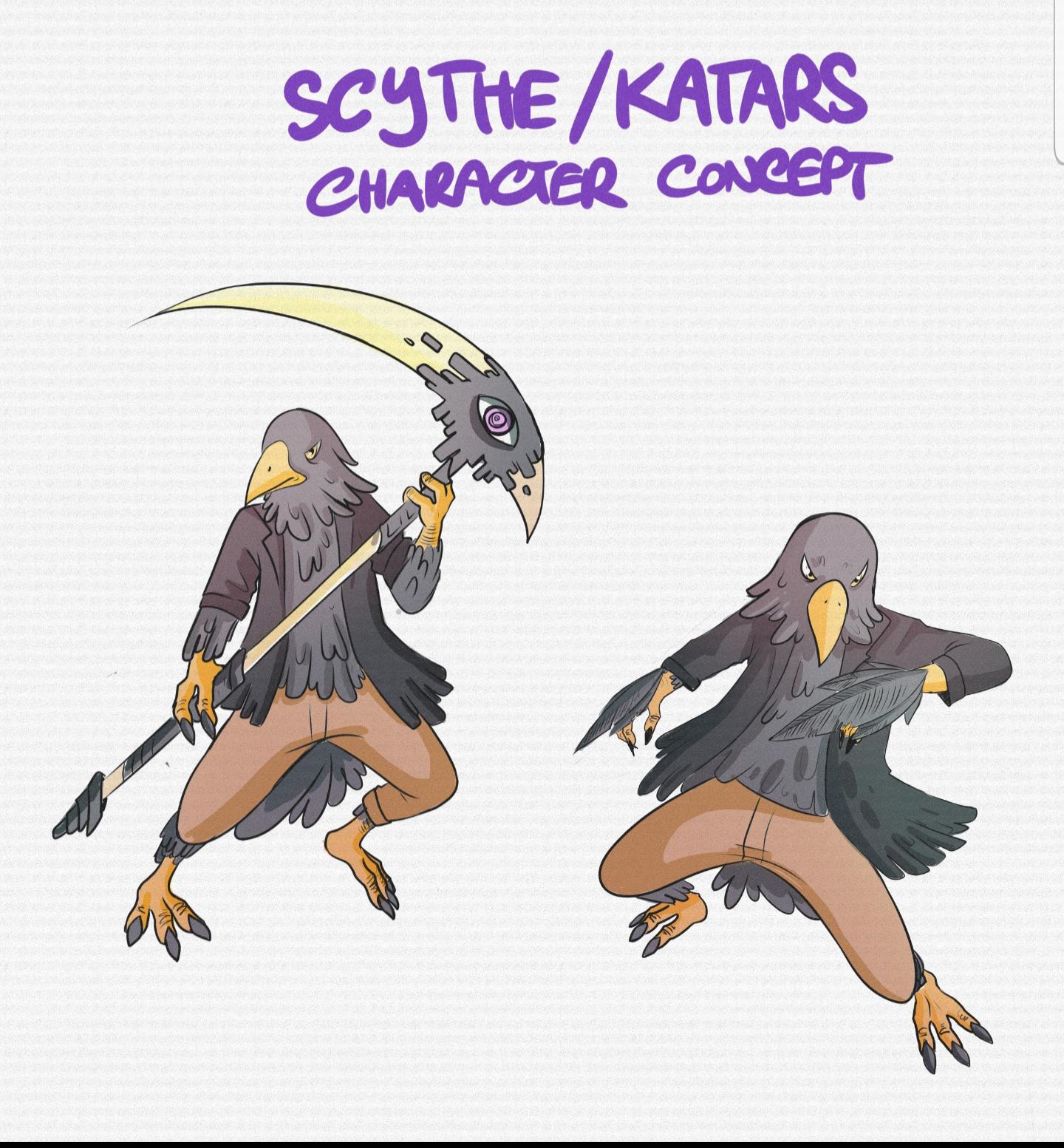 Scythe/katars character concept ) what would you name him? r/Brawlhalla