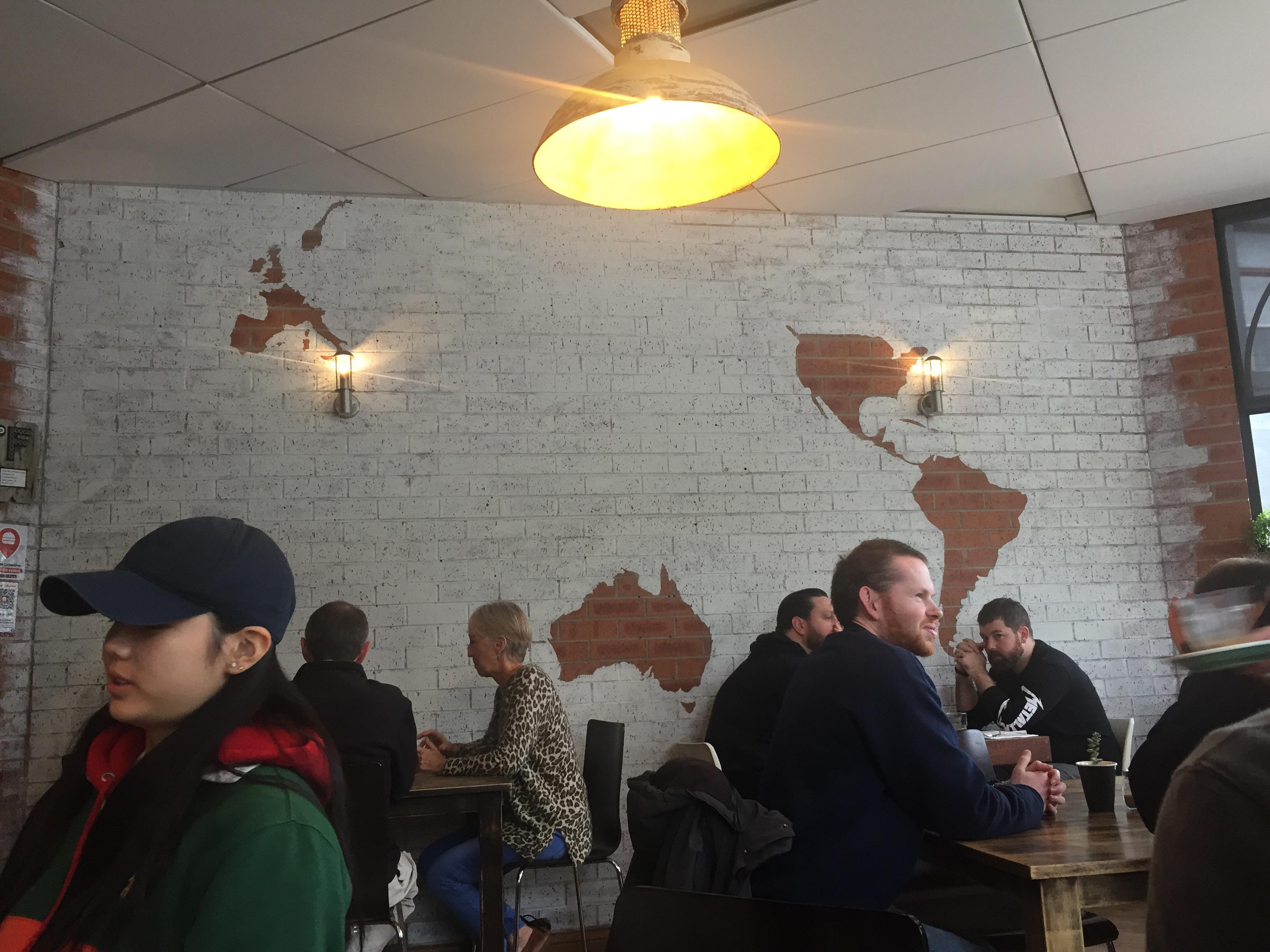 Cafe in Australia. Missing more than just New Zealand. r/MapsWithoutNZ