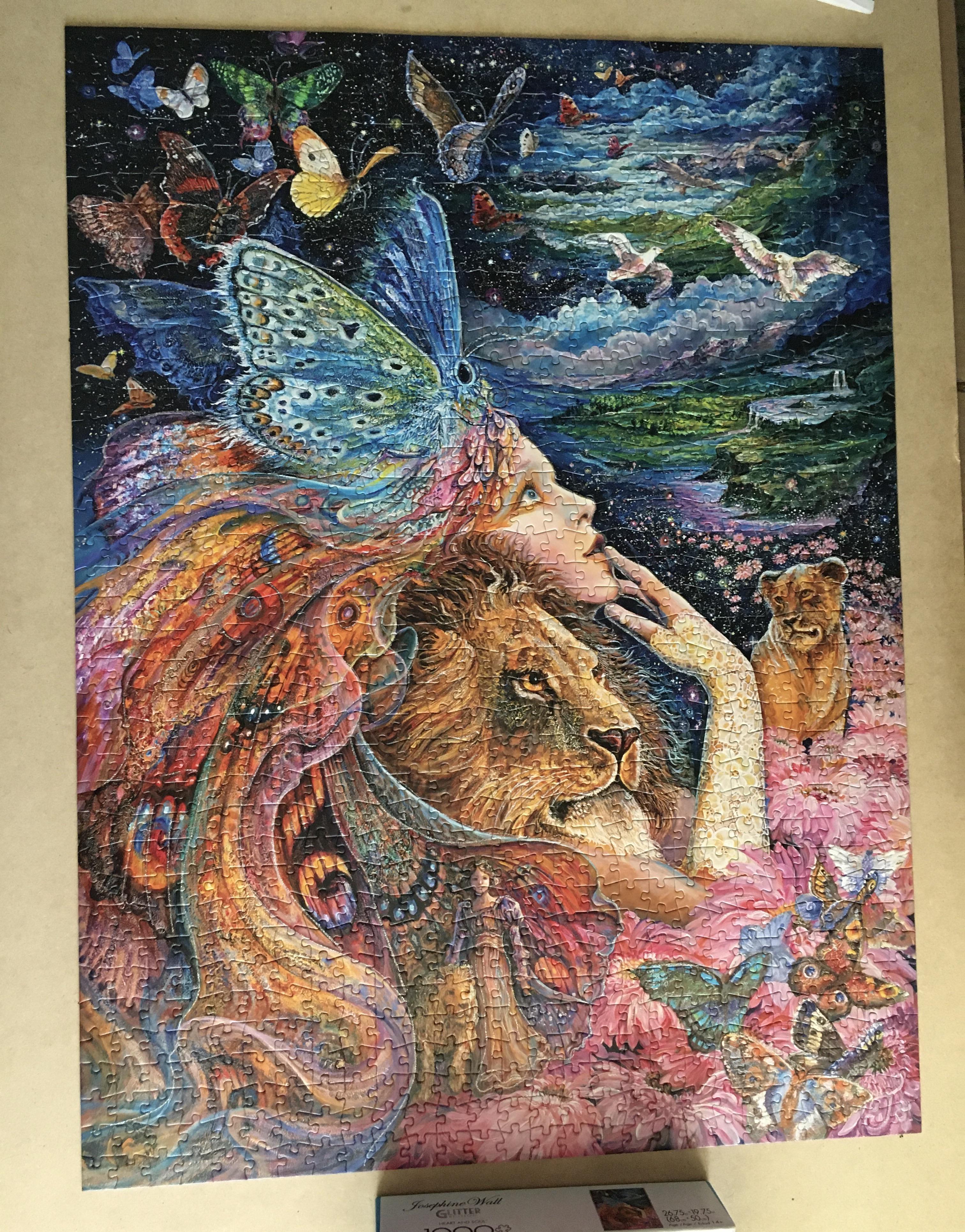 1000 piece “Heart and Soul” Josephine Wall Glitter Edition from Buffalo
