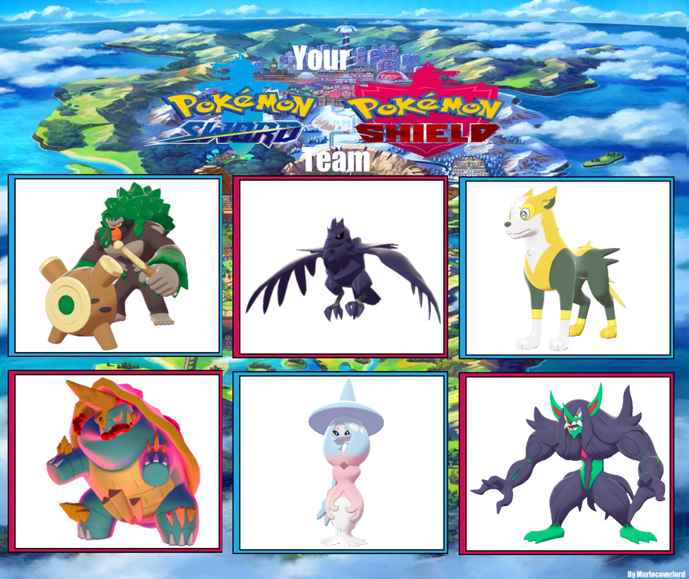 Here's my pokemon sword team PokemonSwordAndShield