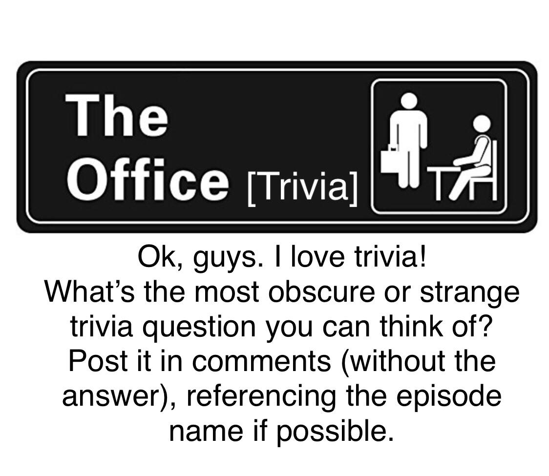 Office Trivia Post your own r/DunderMifflin