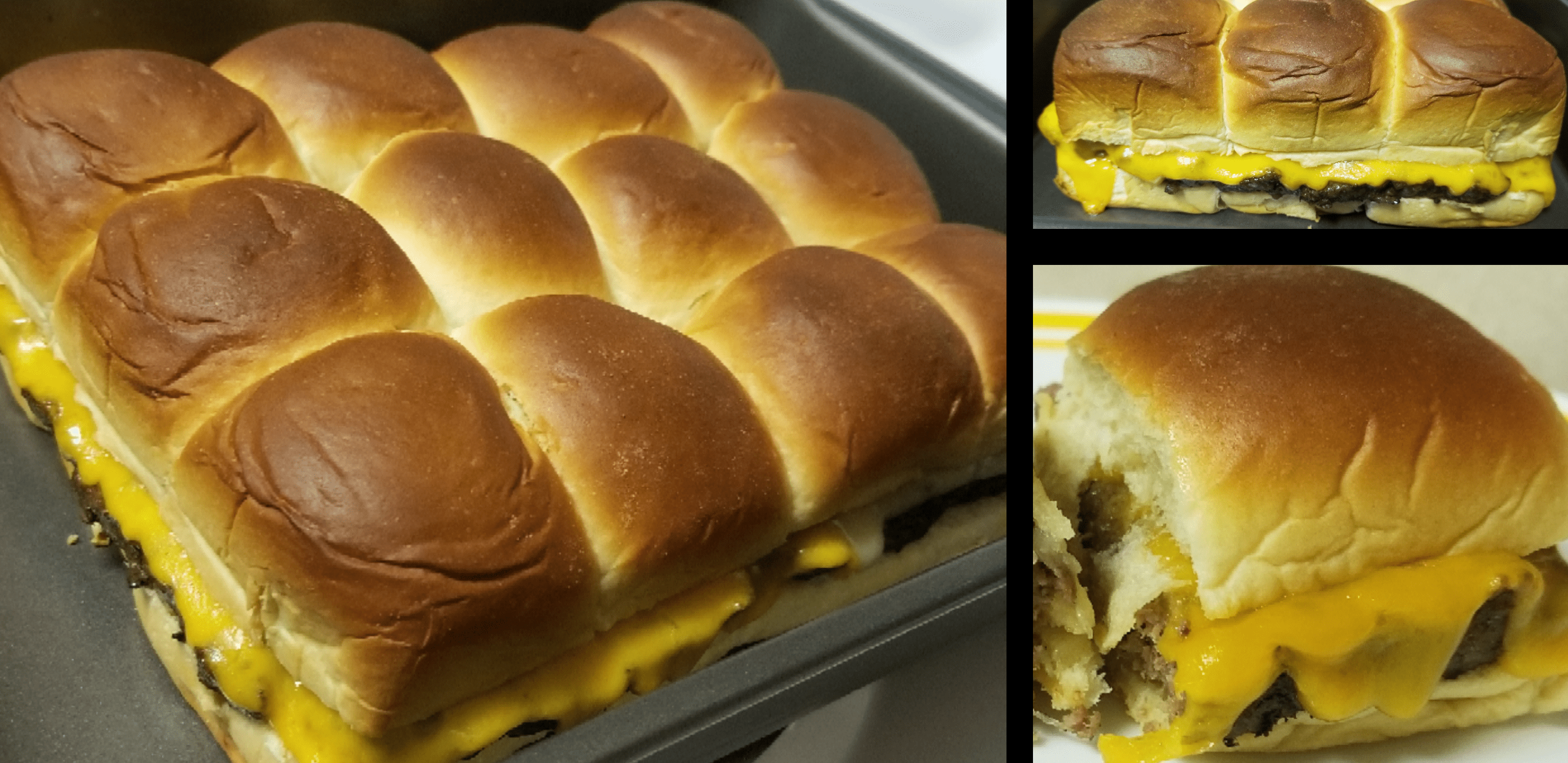 [Homemade] Kings Hawaiian Roll Cake Pan SlidersFood for Healthy Living
