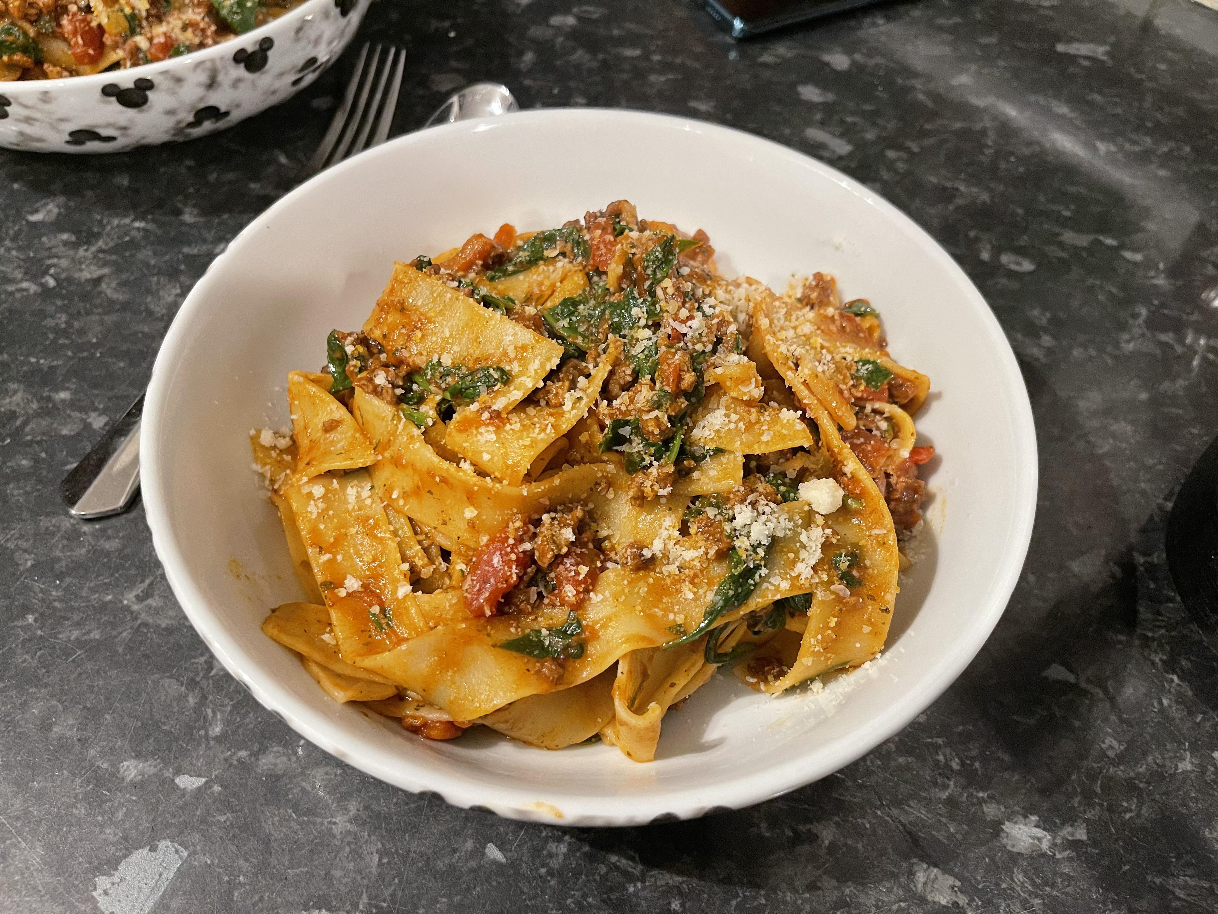 Porky Pappardelle with Spinach. r/hellofresh