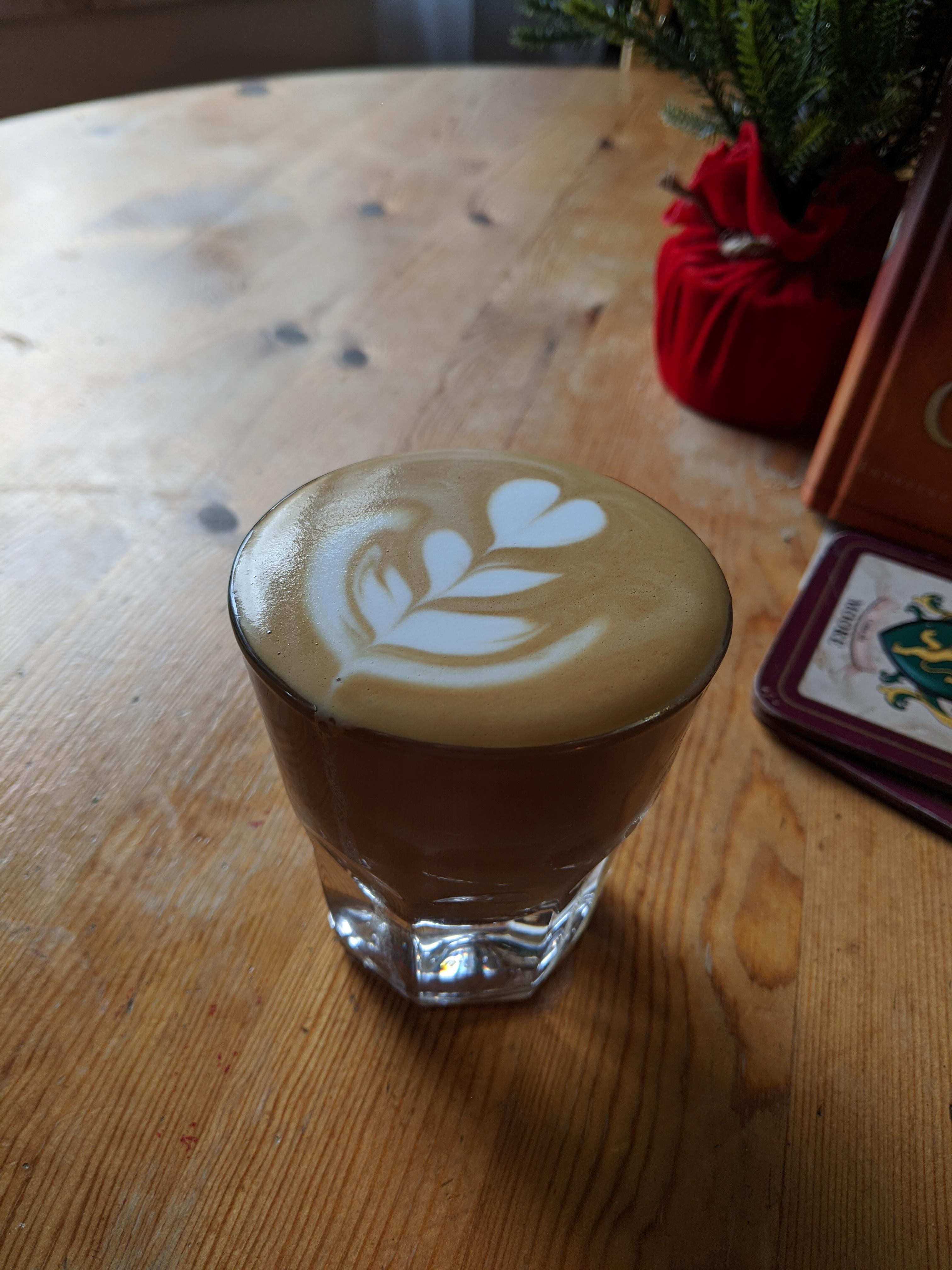 I got some free Cortado glasses from work, had to test them out! r