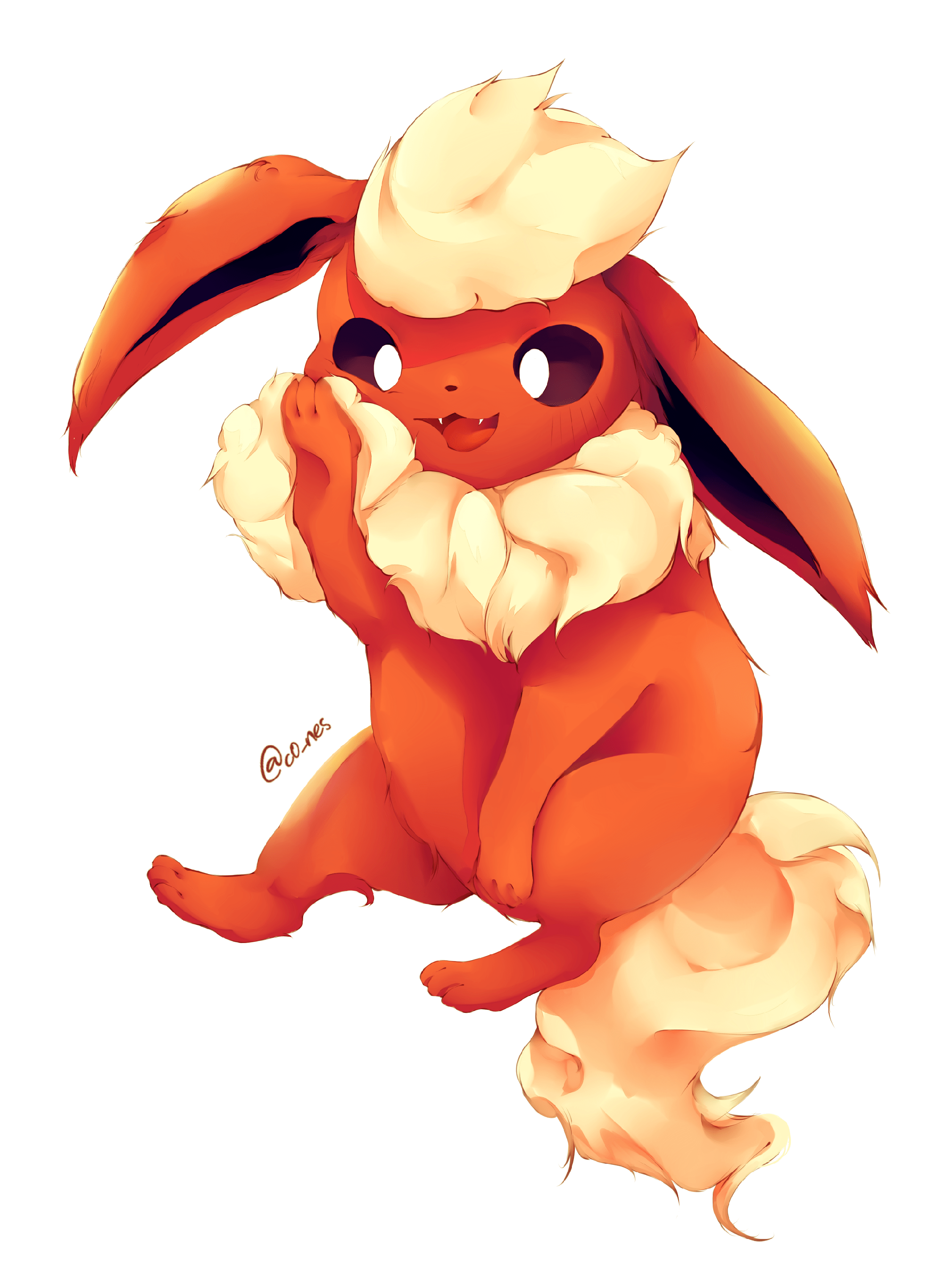 Fluffy Flareon Commission r/pokemon