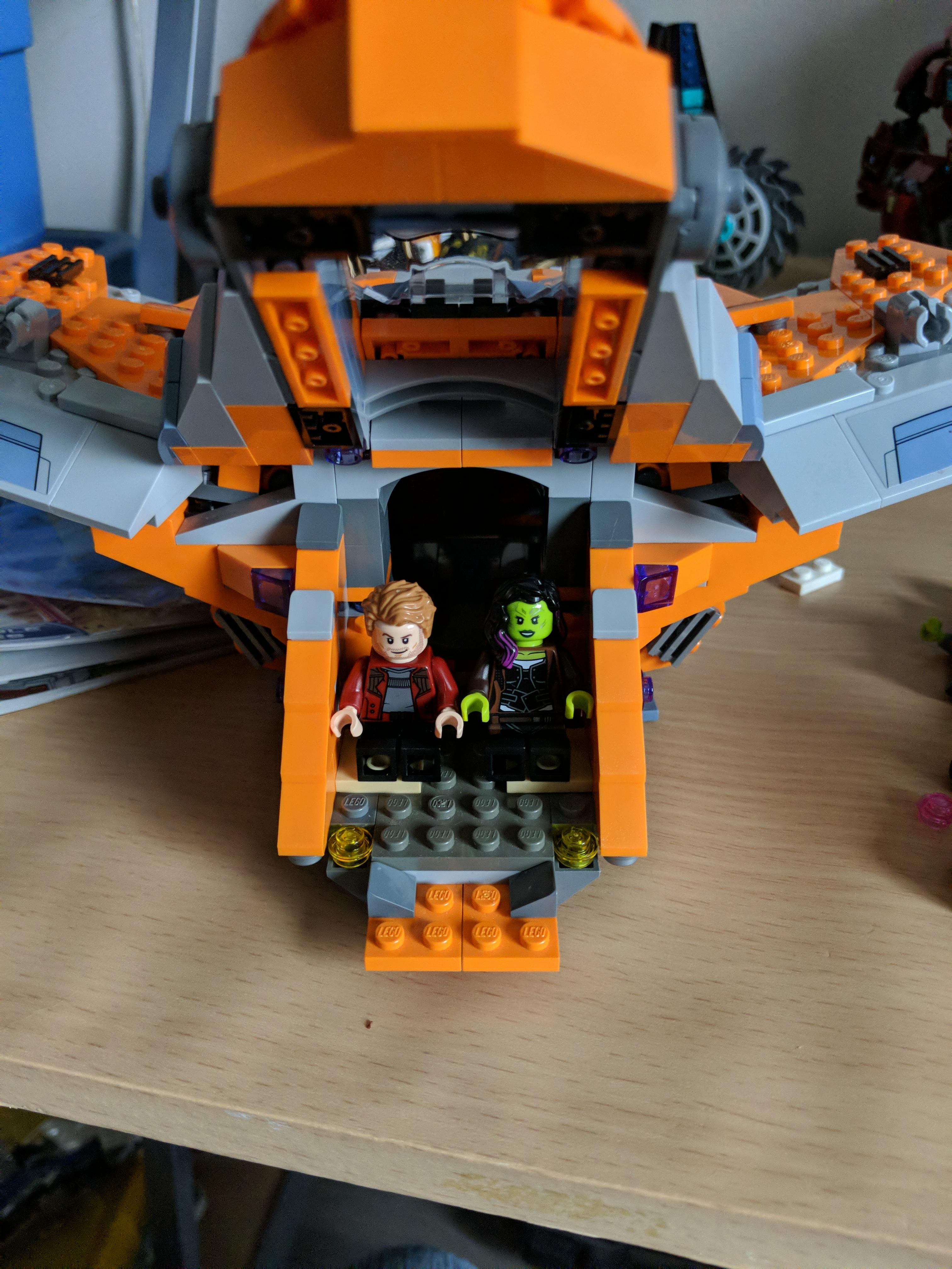 I modified the Benatar so two minifigures could sit side by side. lego