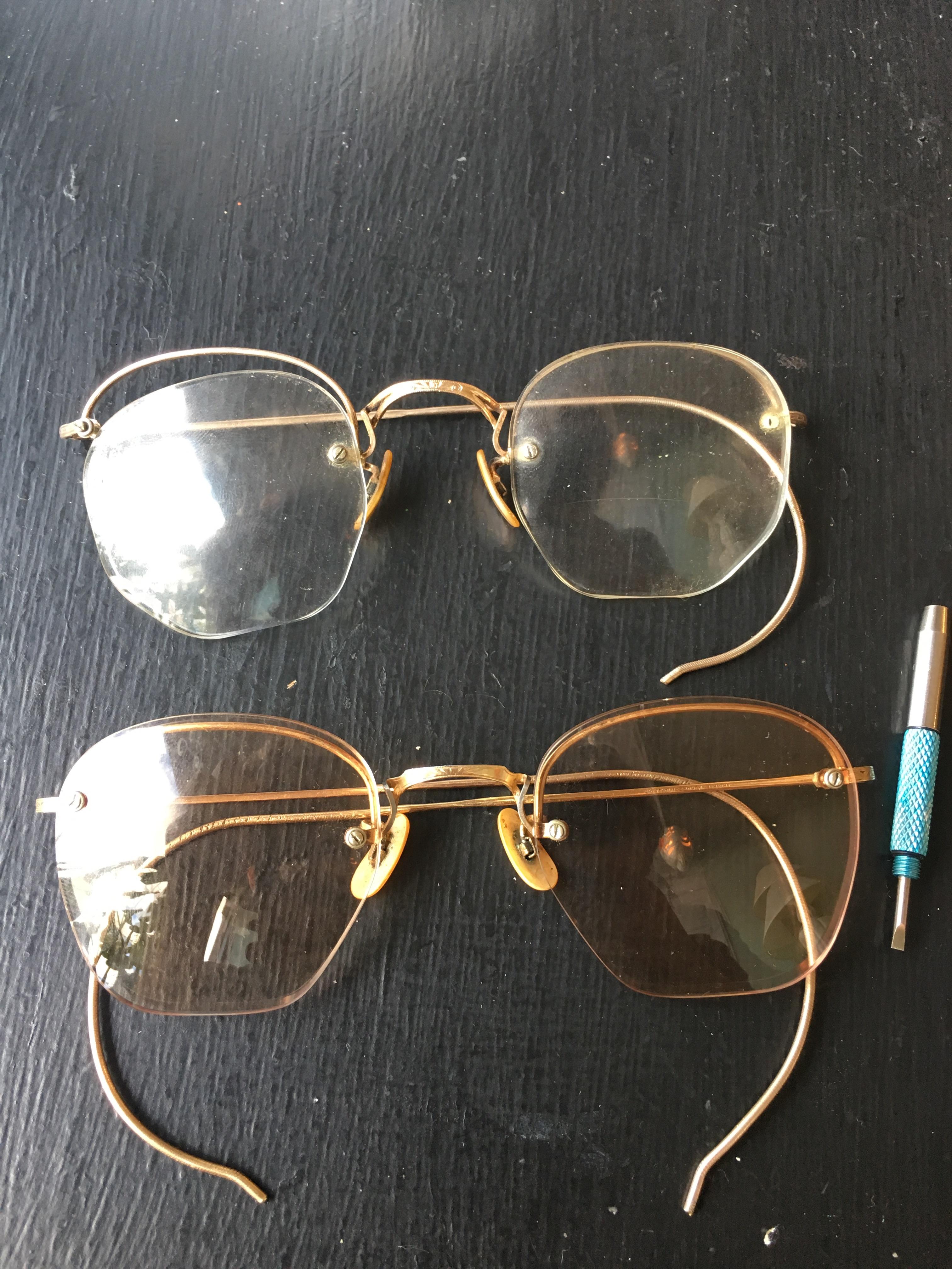 My antique glasses broke so I went to the antique store and found a