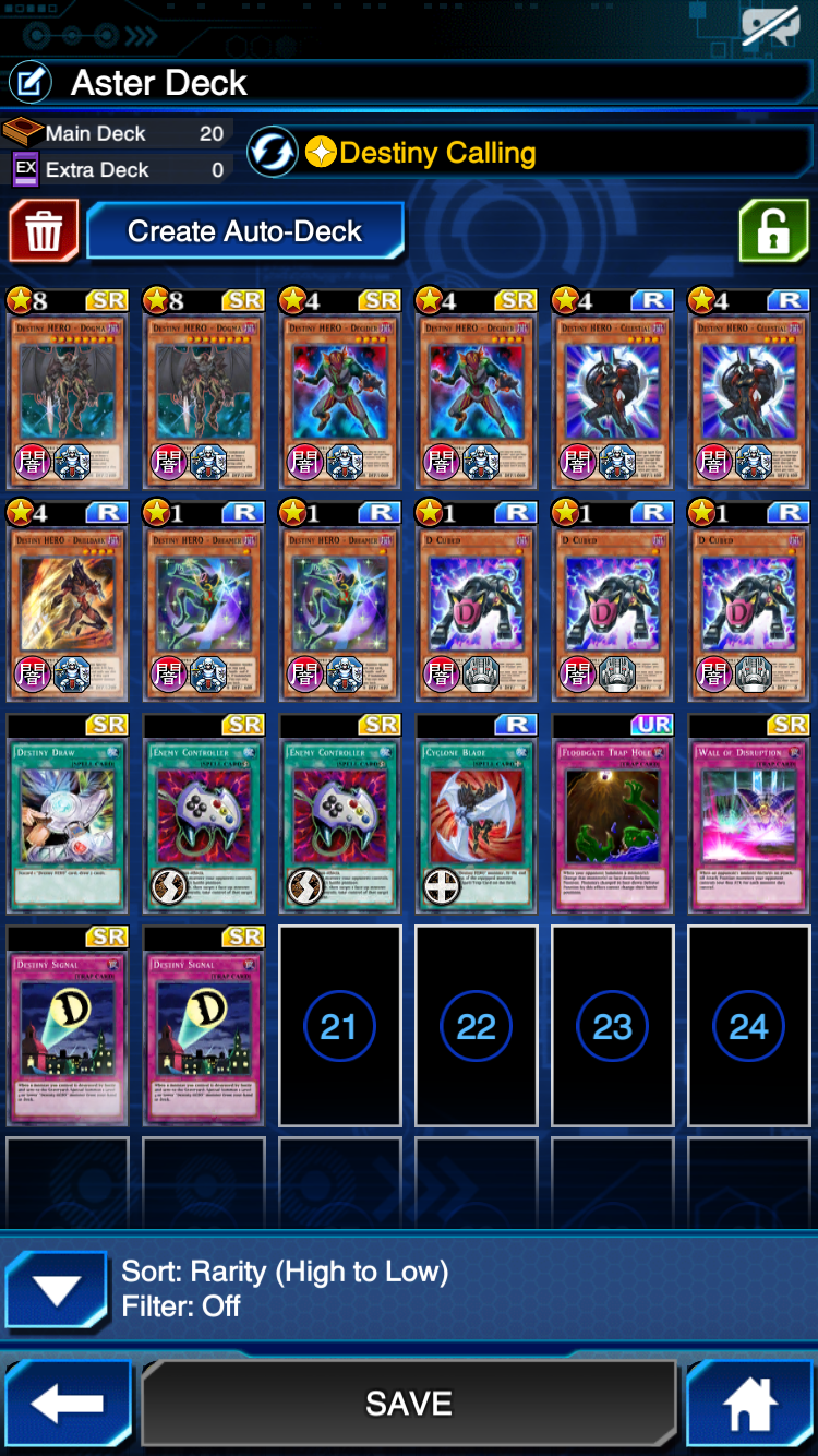 Destiny hero dogma deck r/DuelLinks