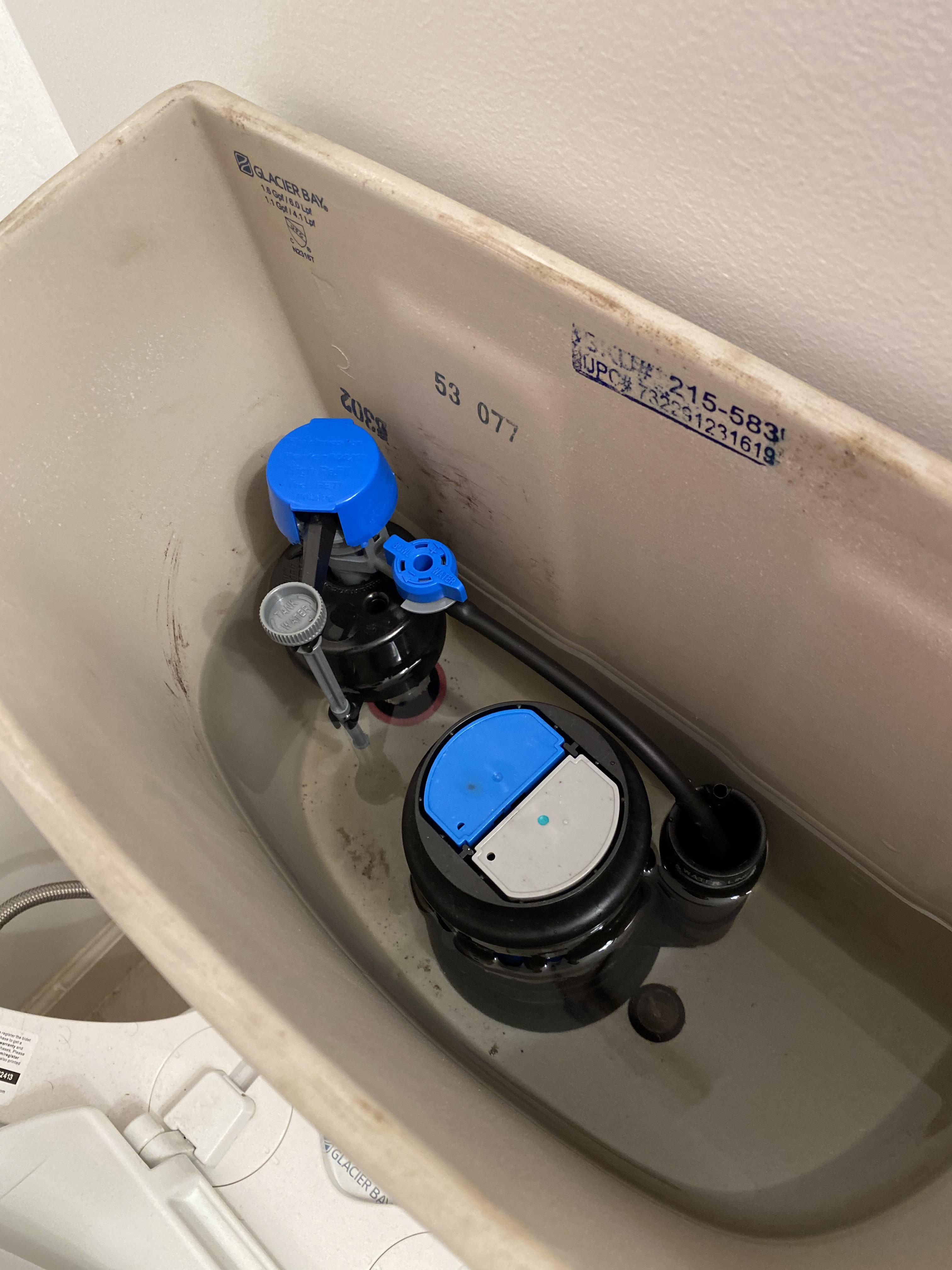 Water in tank keeps dropping about half inch, what do I do? r/Plumbing