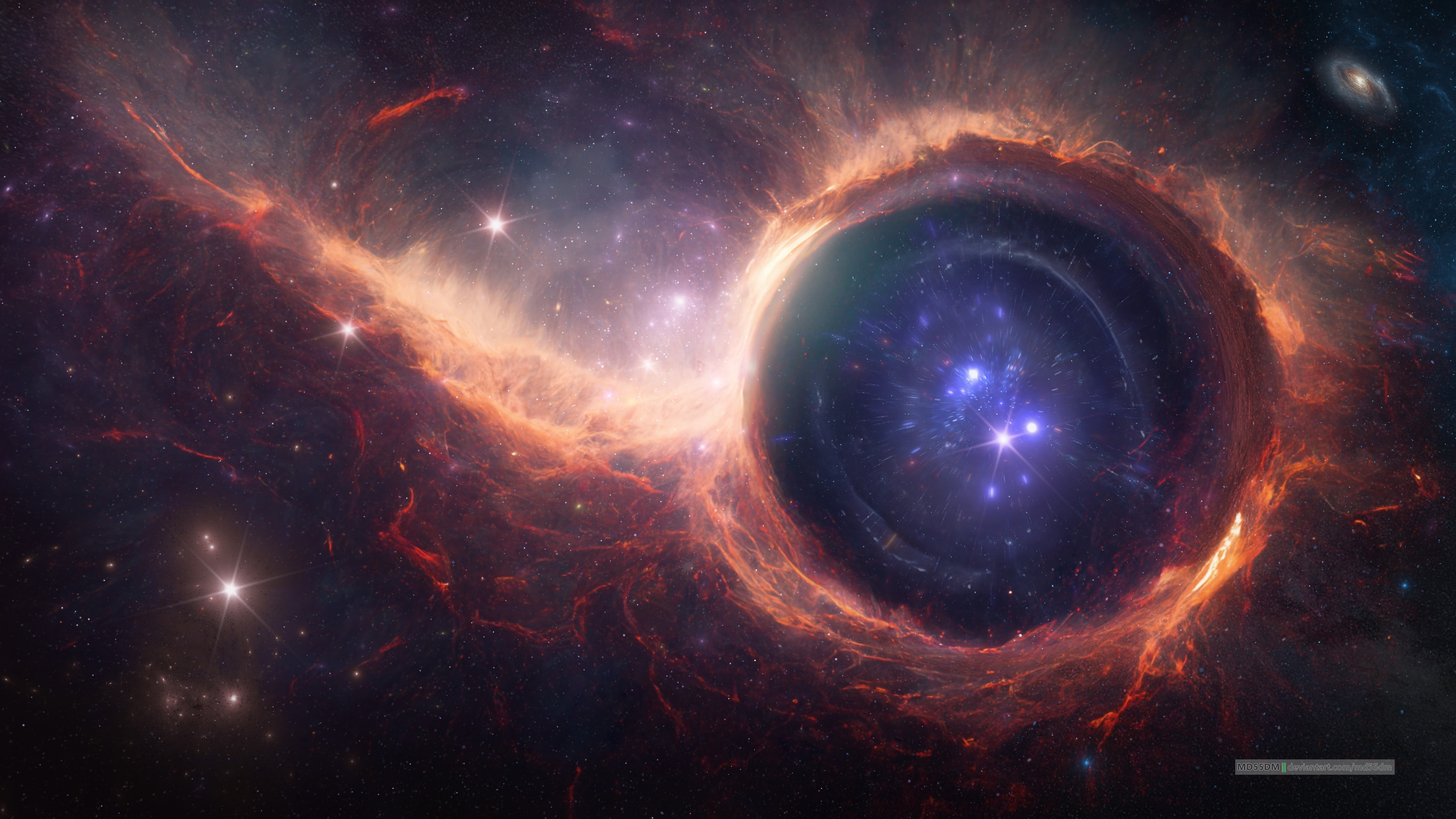 Space Art + AI Art No Way Out The Black Hole 4K r/spaceporn