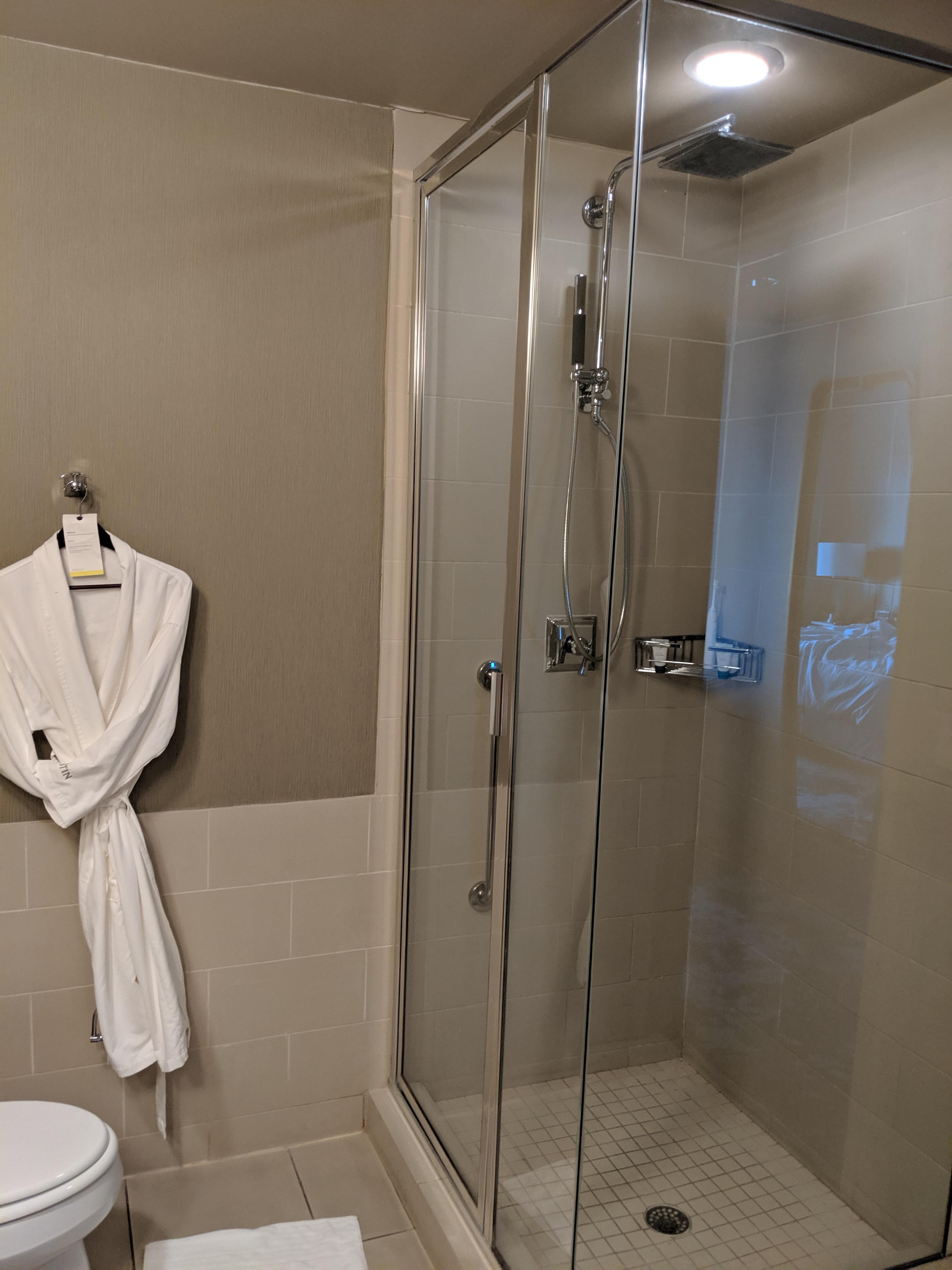 My hotel room next to the FedEx forum has extra tall showers for