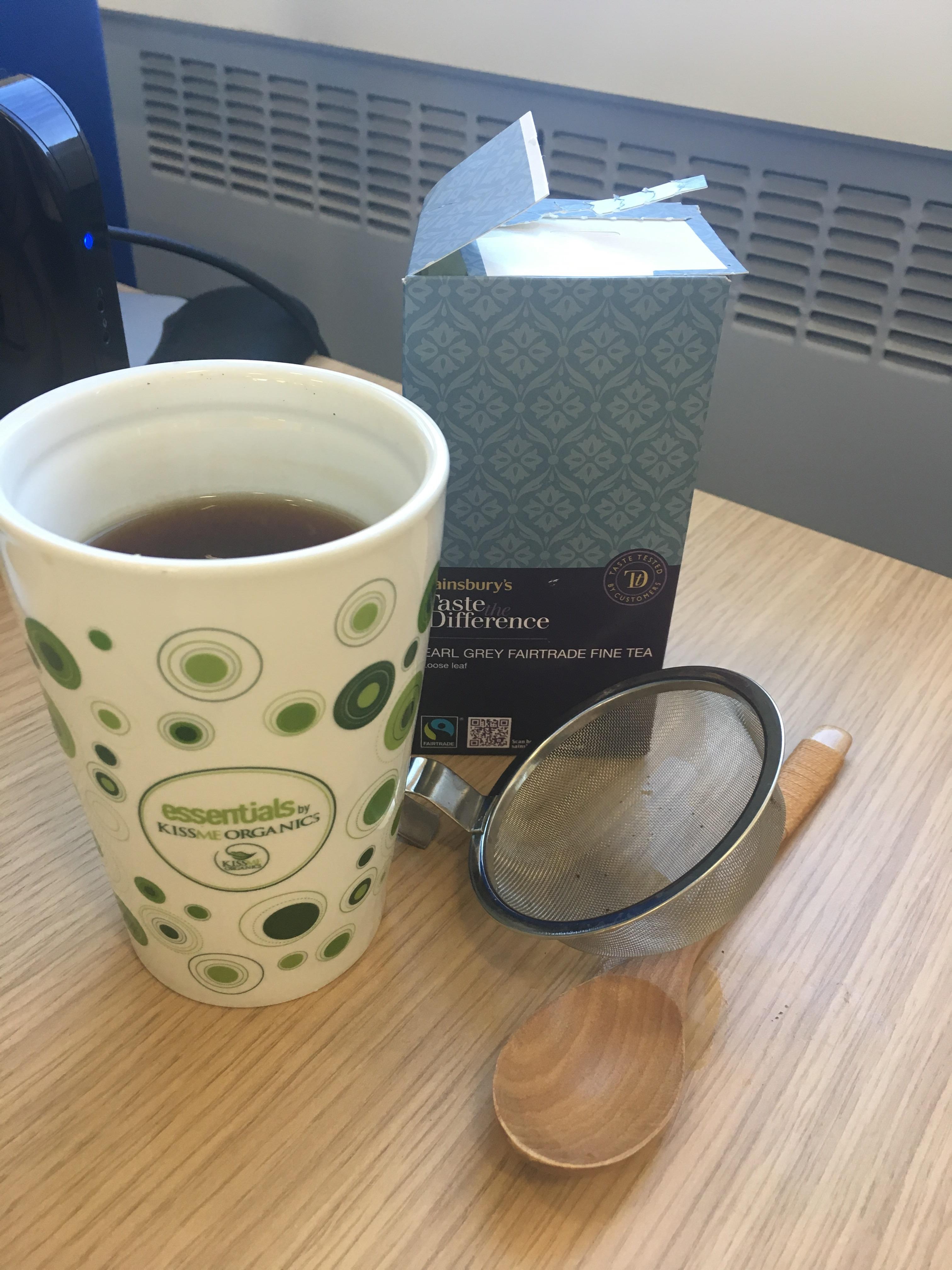 Today was the first day of my low waste tea set up at work, love