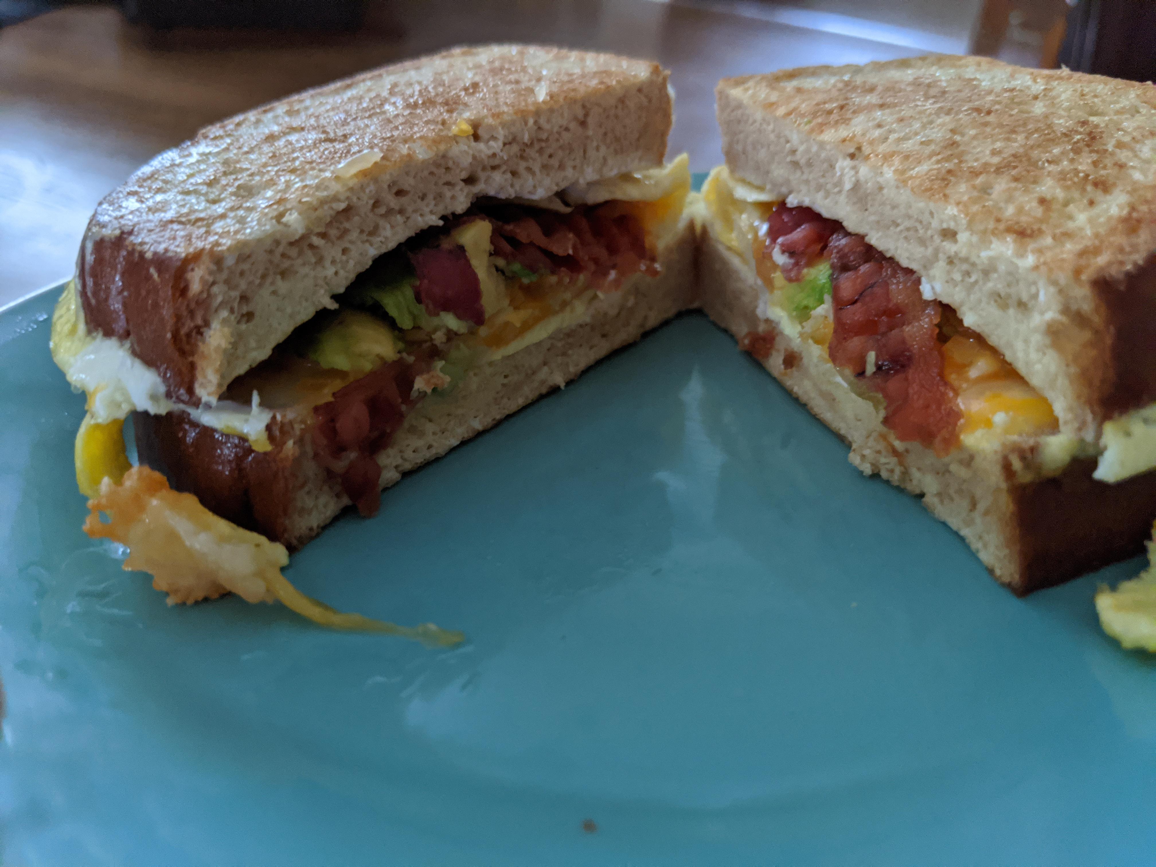 Came across a tik tok trend for a breakfast sandwich "hack." Used the