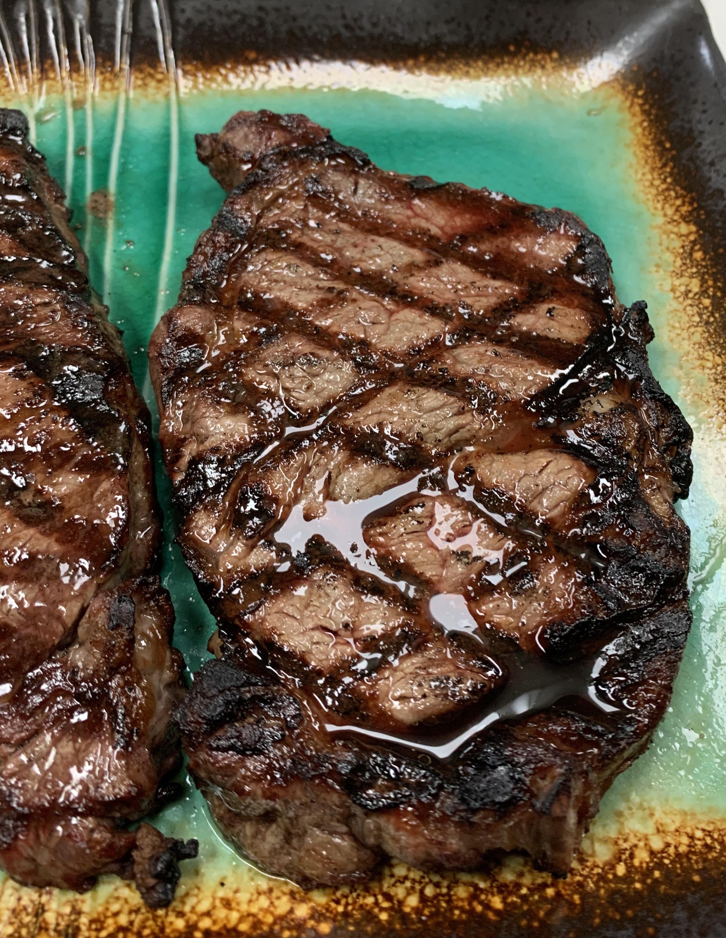 First steaks on the classic II. Seared at 580*F on the cast iron grate