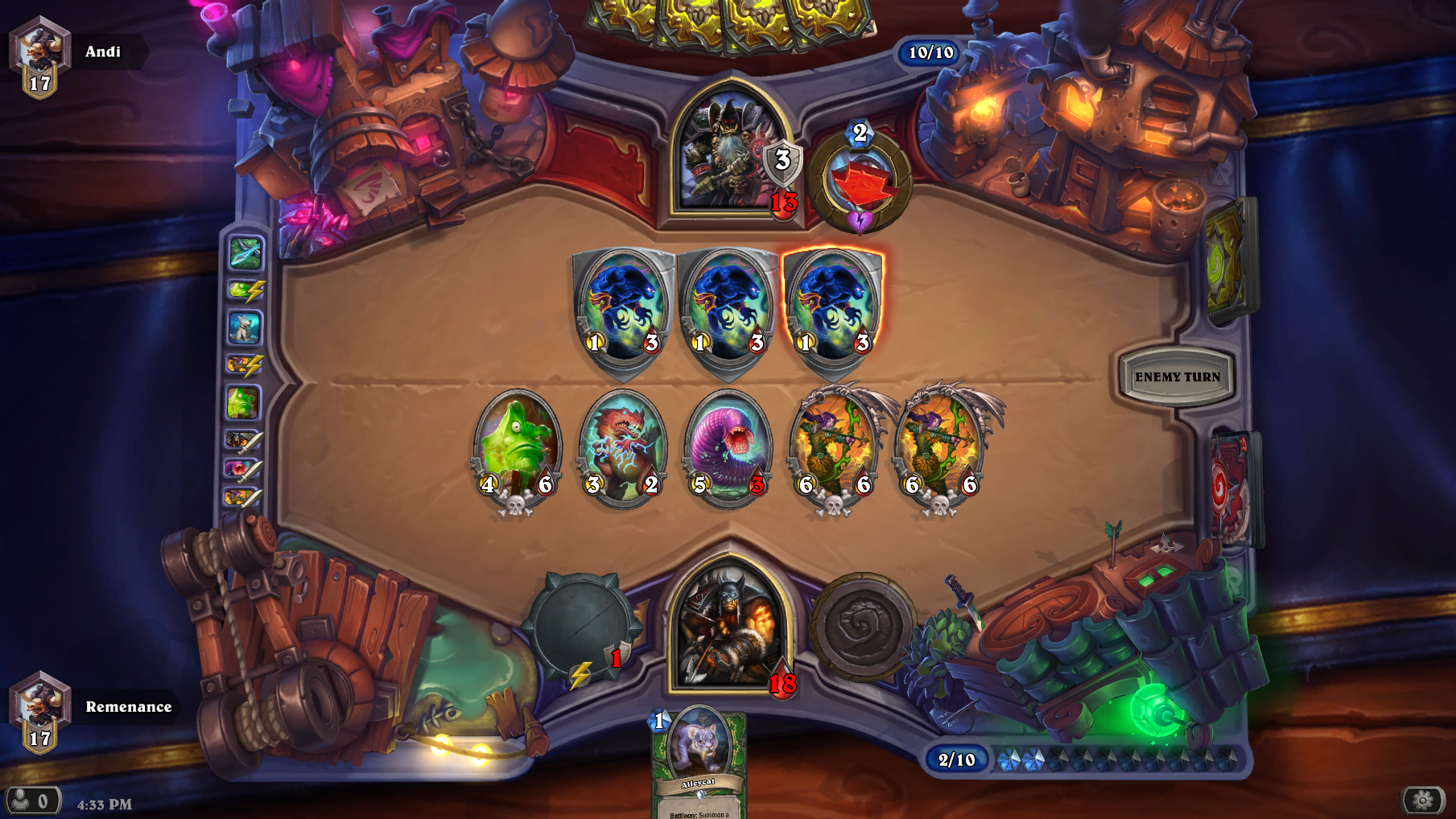 Cube hunter with play dead feels gud man. hearthstone
