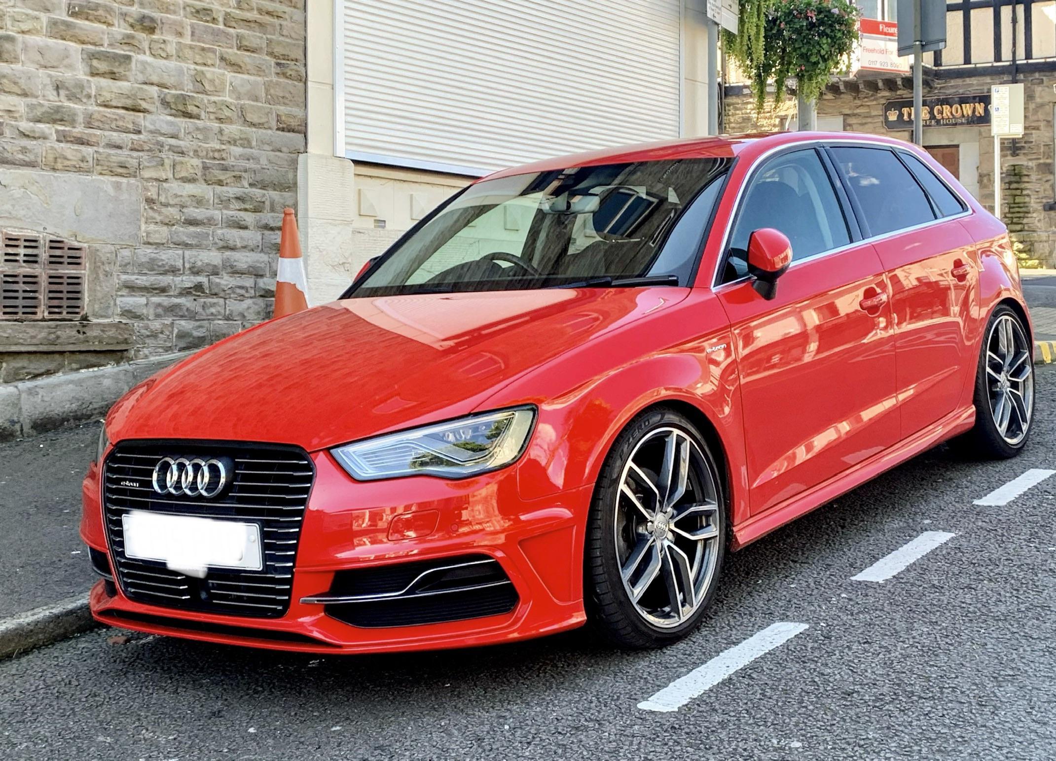 Audi A3 etron on S3 19 inch alloy wheels r/Audi