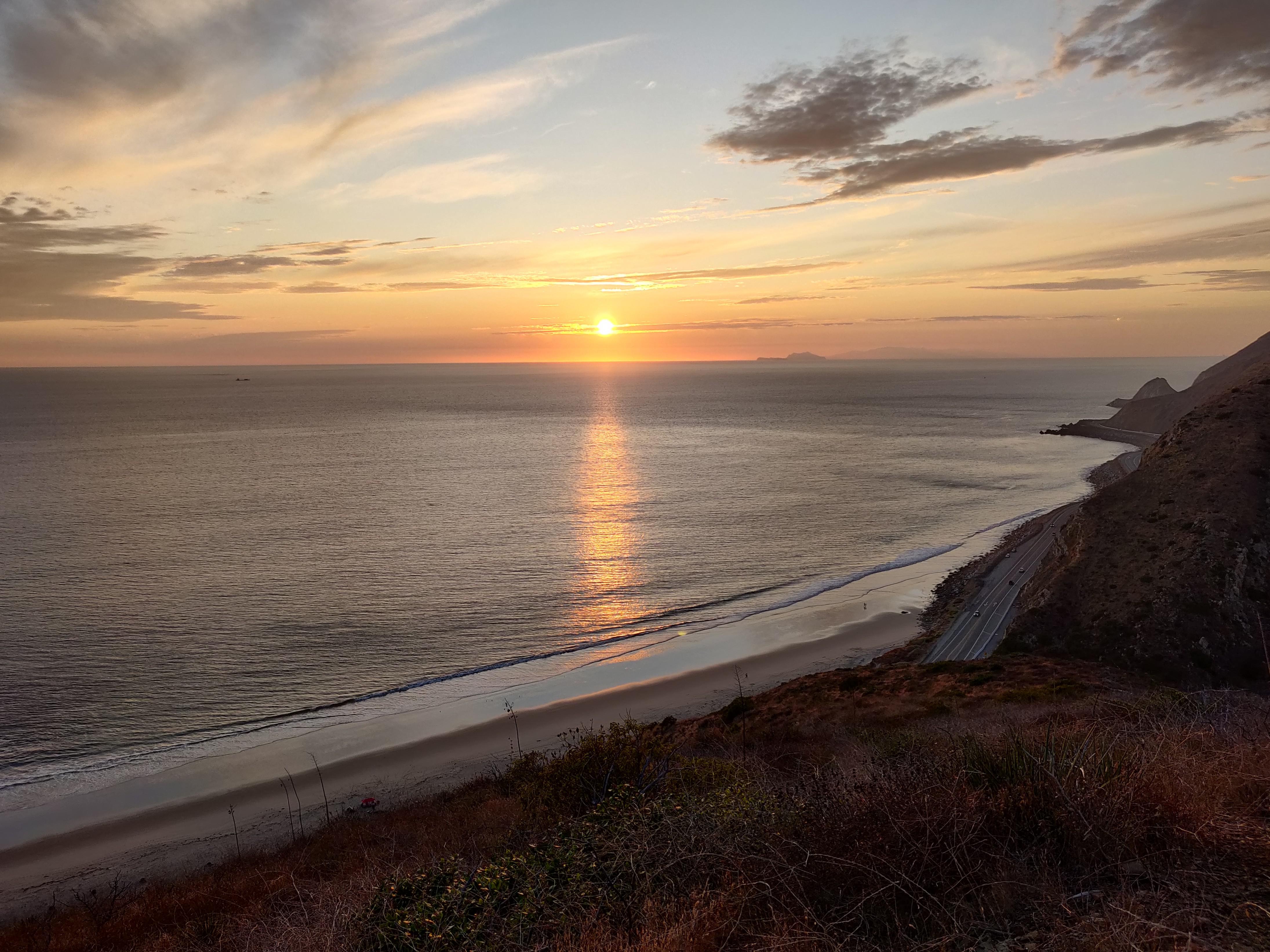 Sunset from Malibu pic