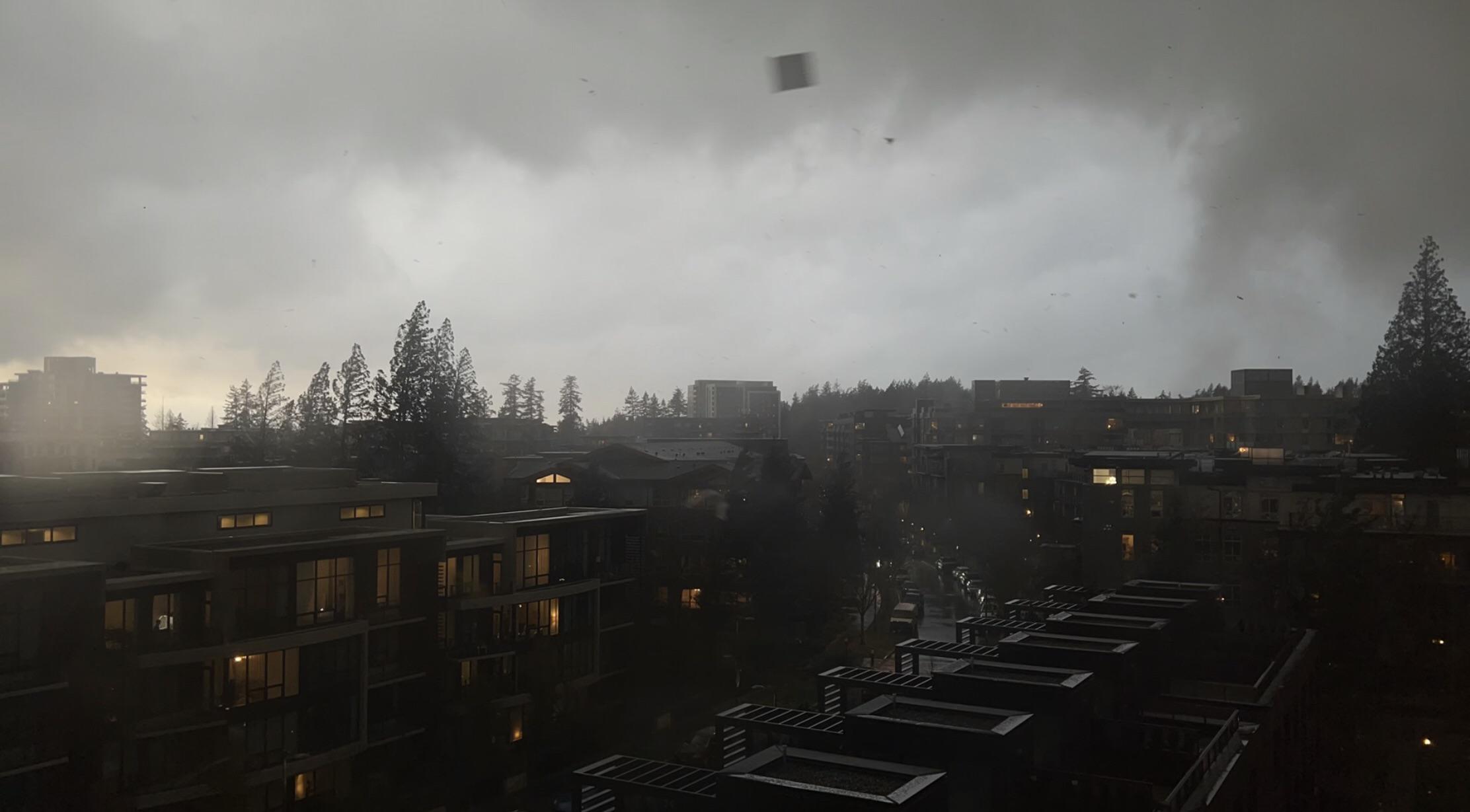 A picture of the current hurricane. We’ve seen chairs and other patio