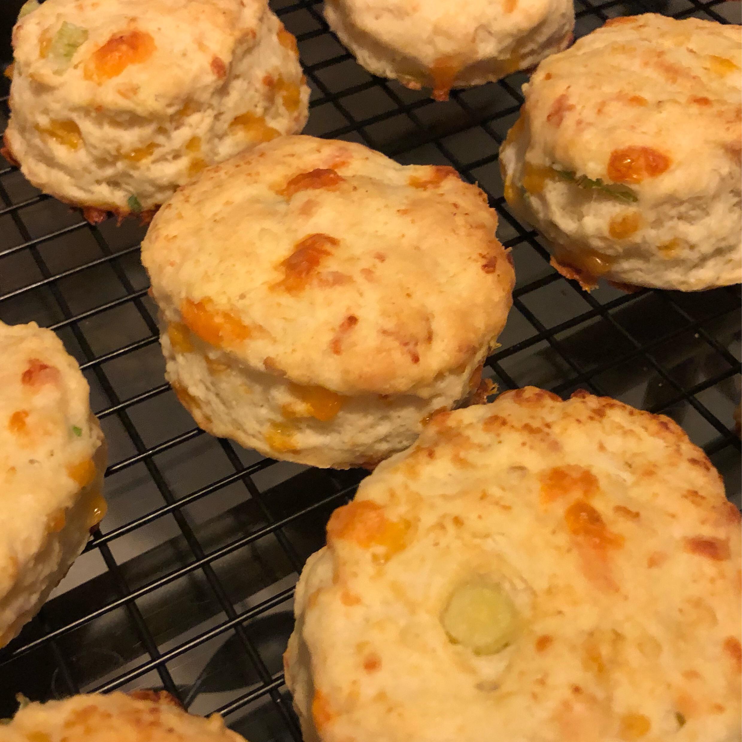 Made some cheese and green onion biscuits r/Baking